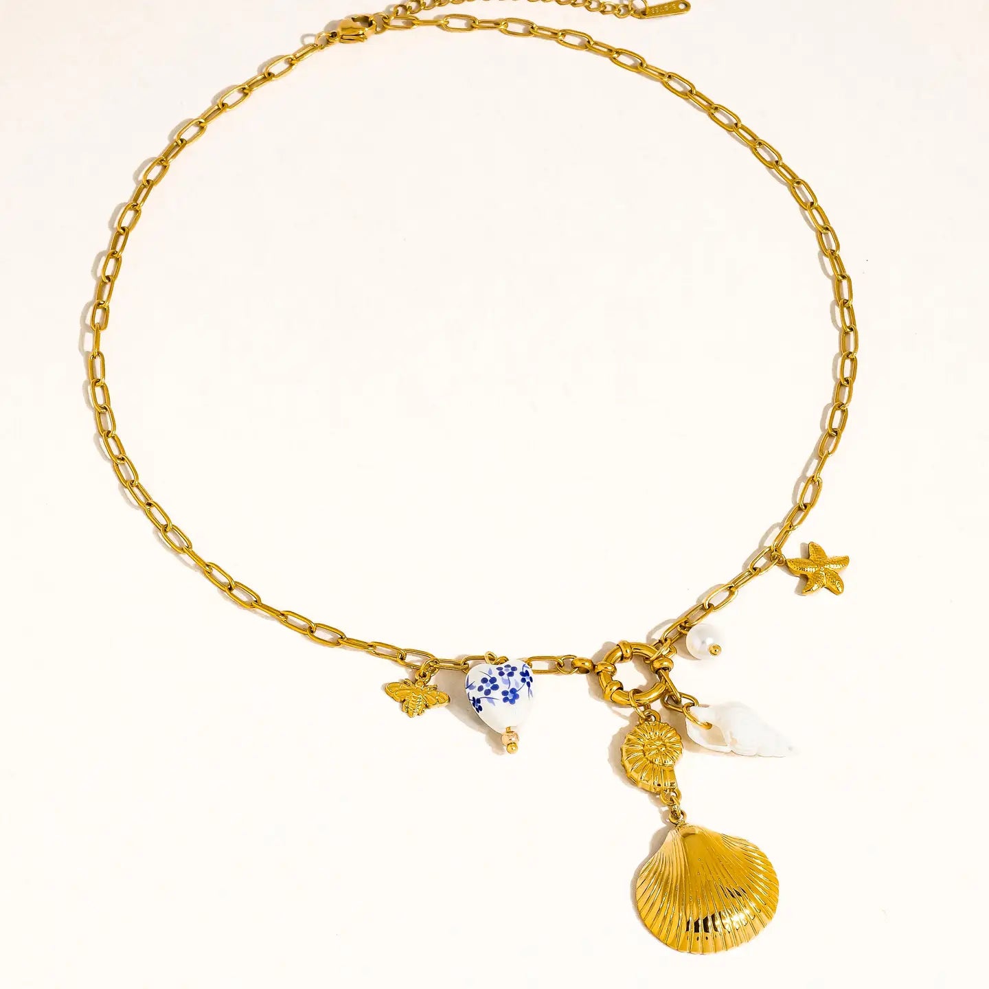 Briar 18K Shell Charm Necklace