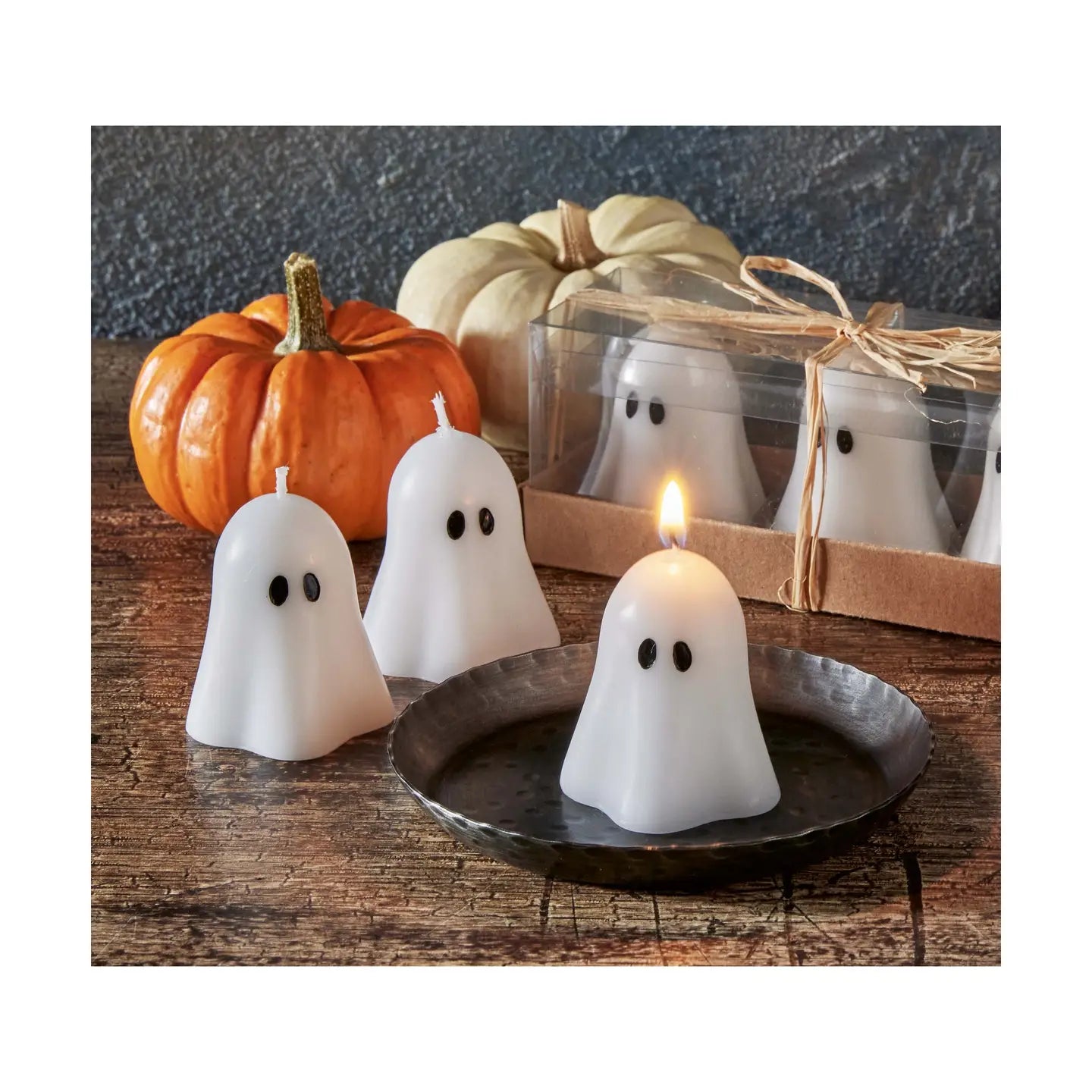 Ghost Tealight Candle Set