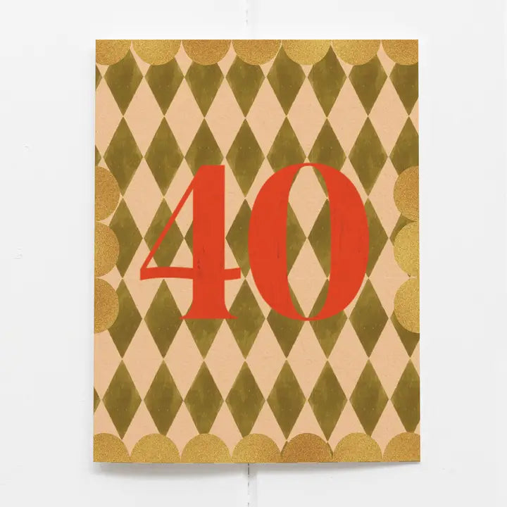 Happy Birthday 40 Card