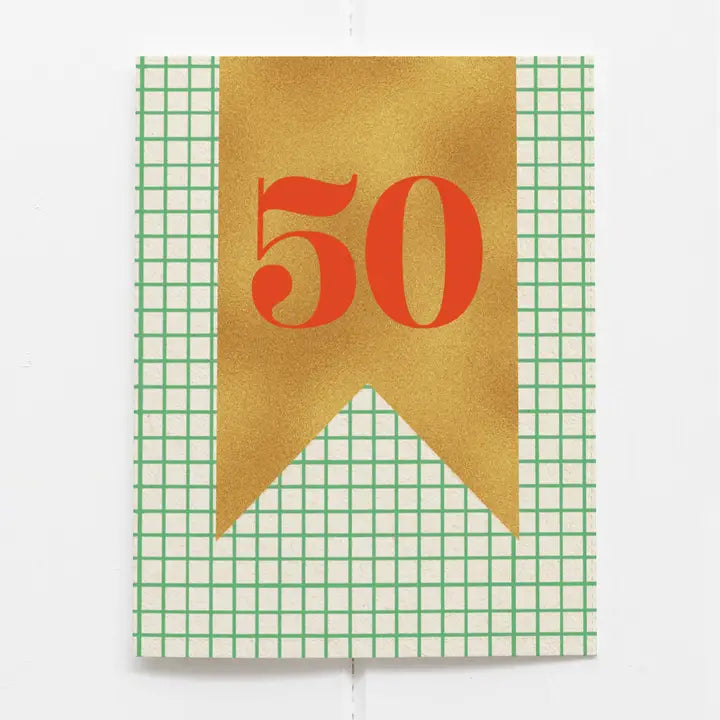 Happy Birthday 50 Card