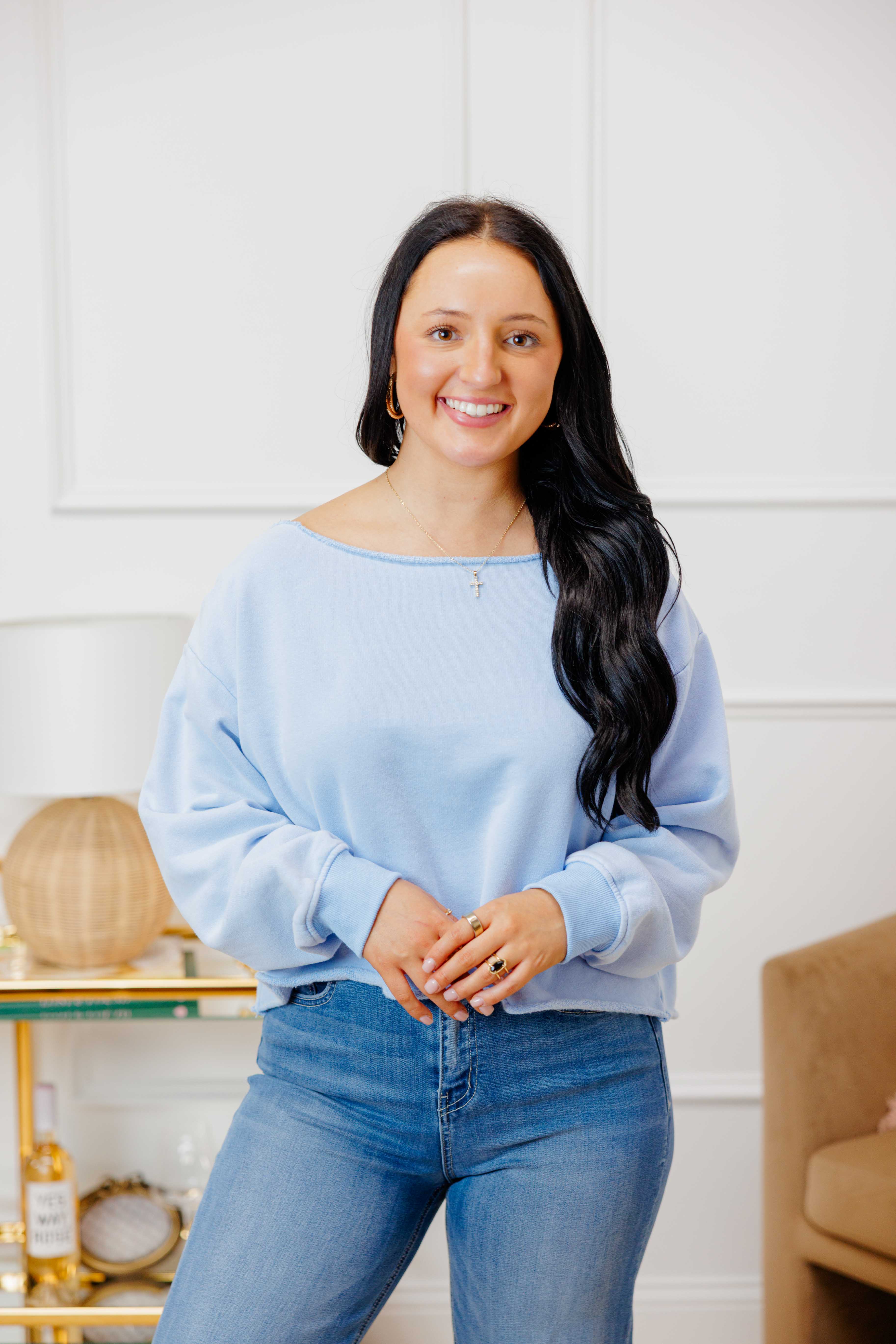 Off Shoulder Sweat Shirt