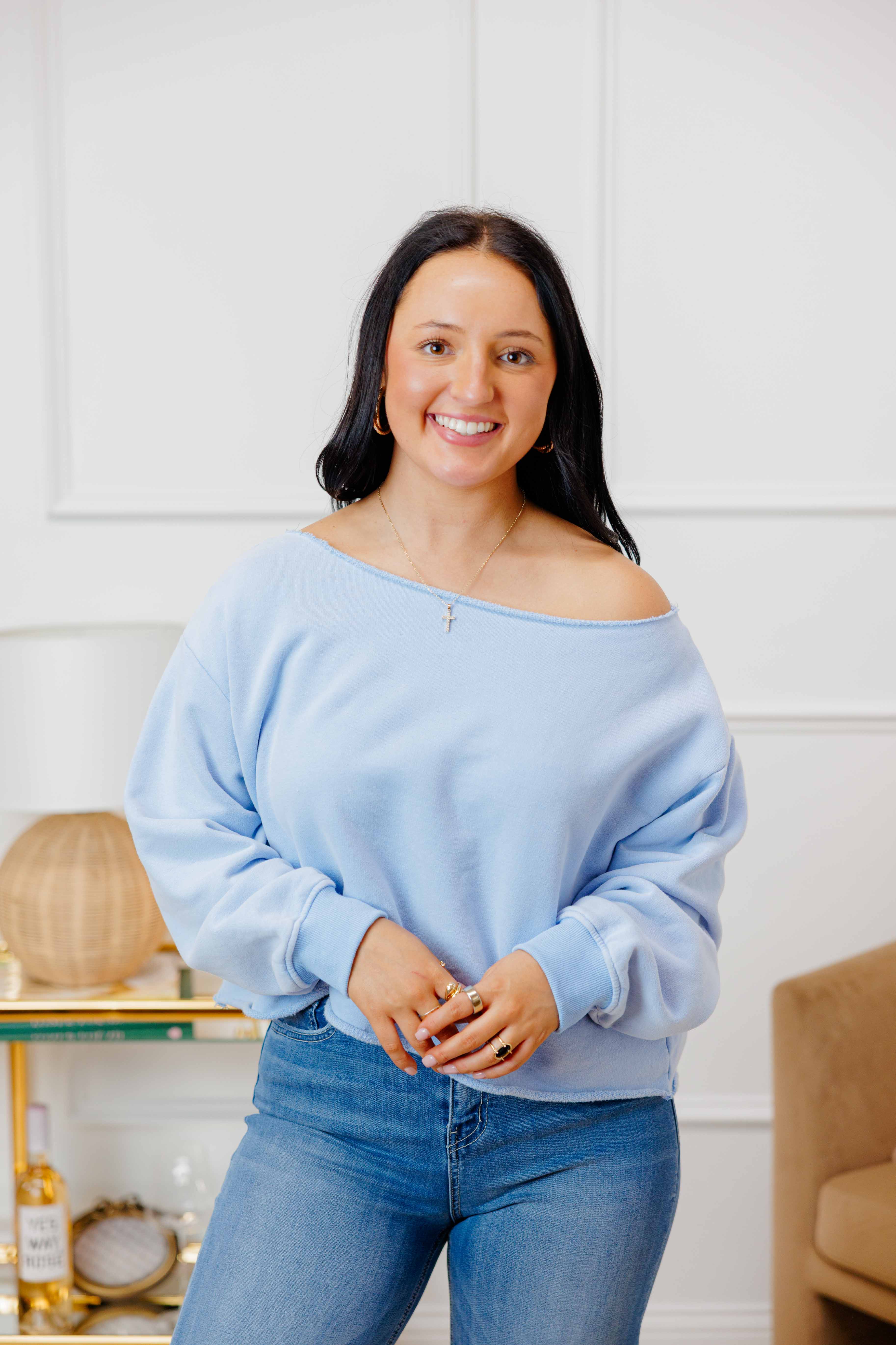 Off Shoulder Sweat Shirt