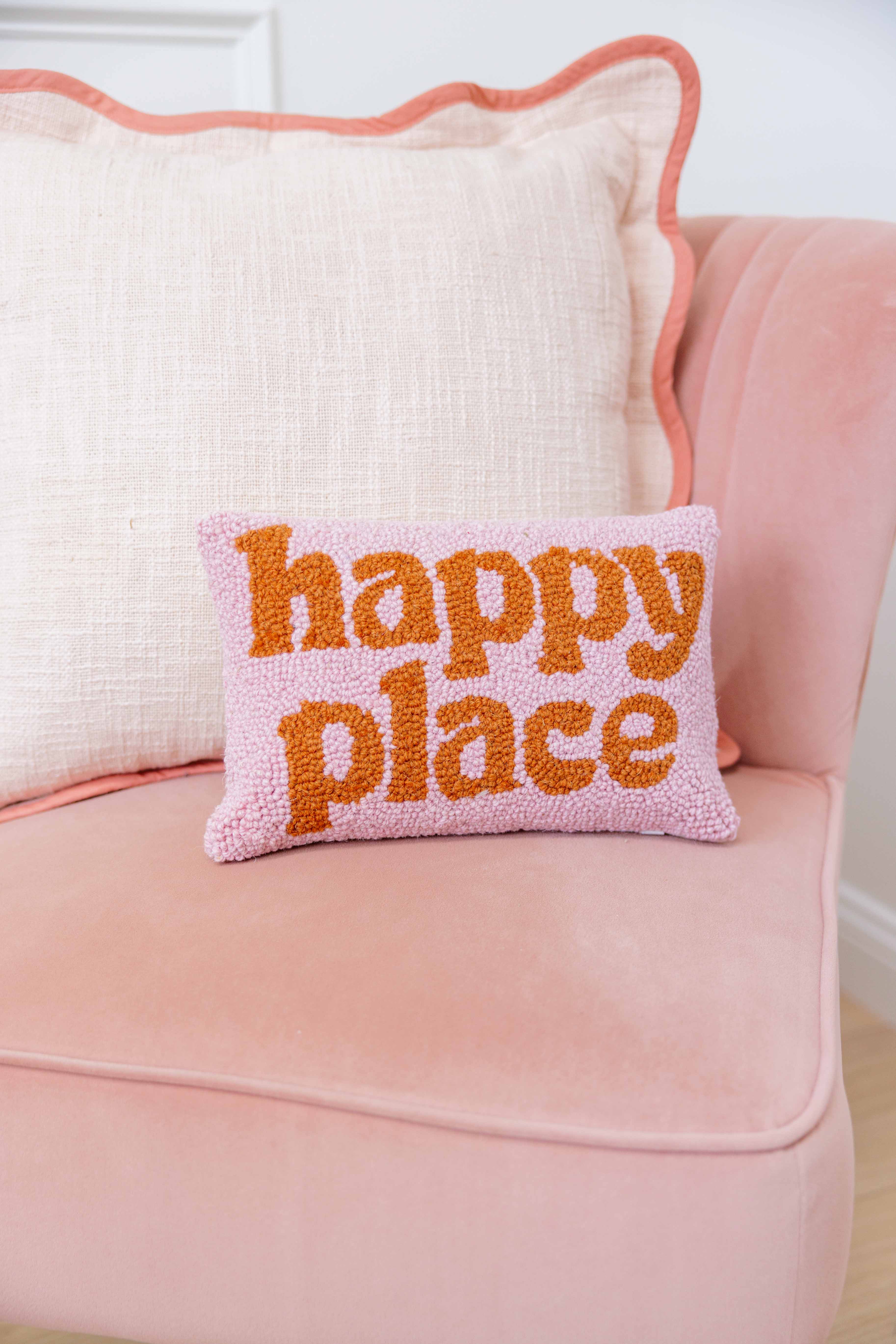 Happy Place Hook Pillow