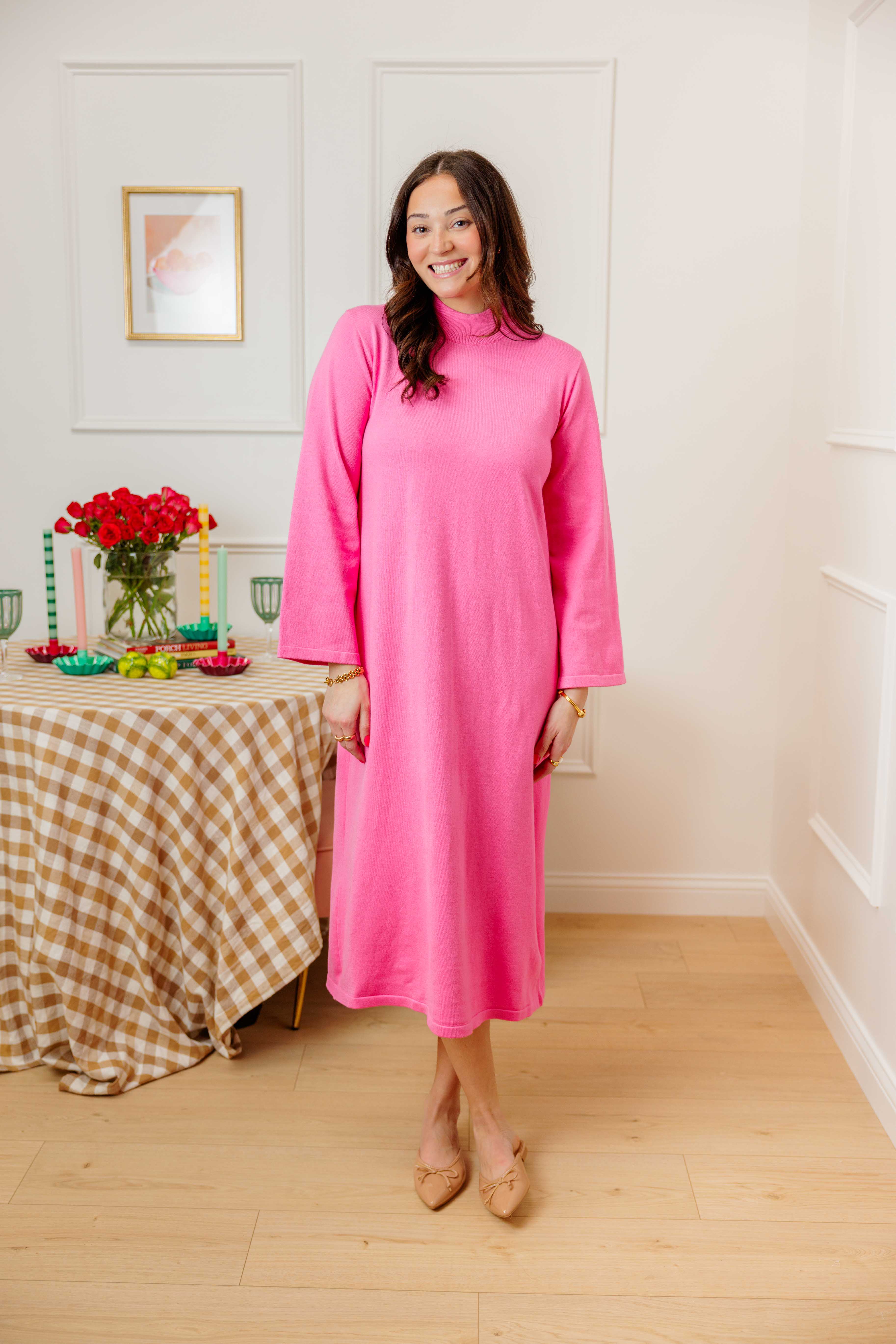 Happy Hues Sweater Midi Dress