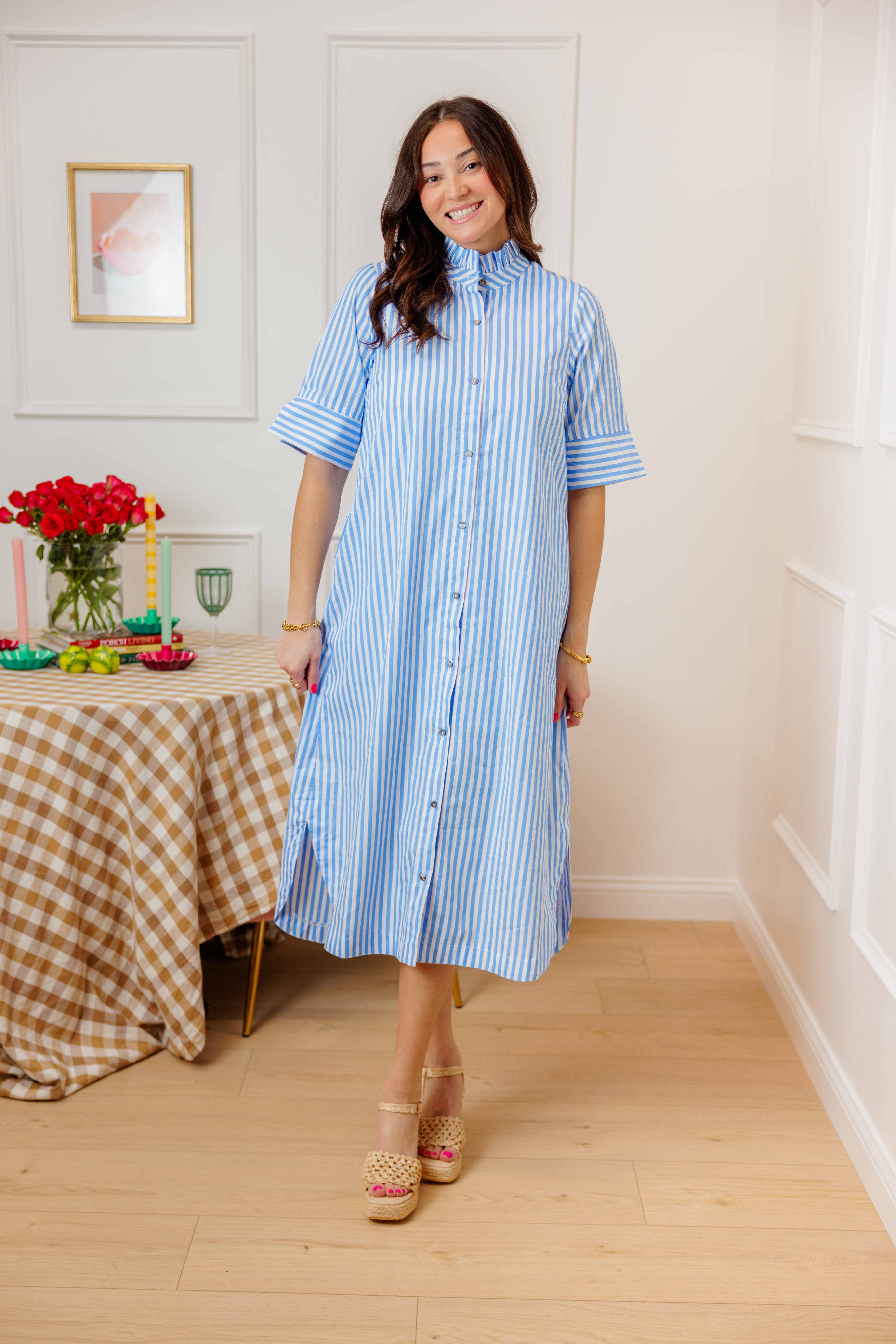 Sweet Sunday Stripe Midi Dress