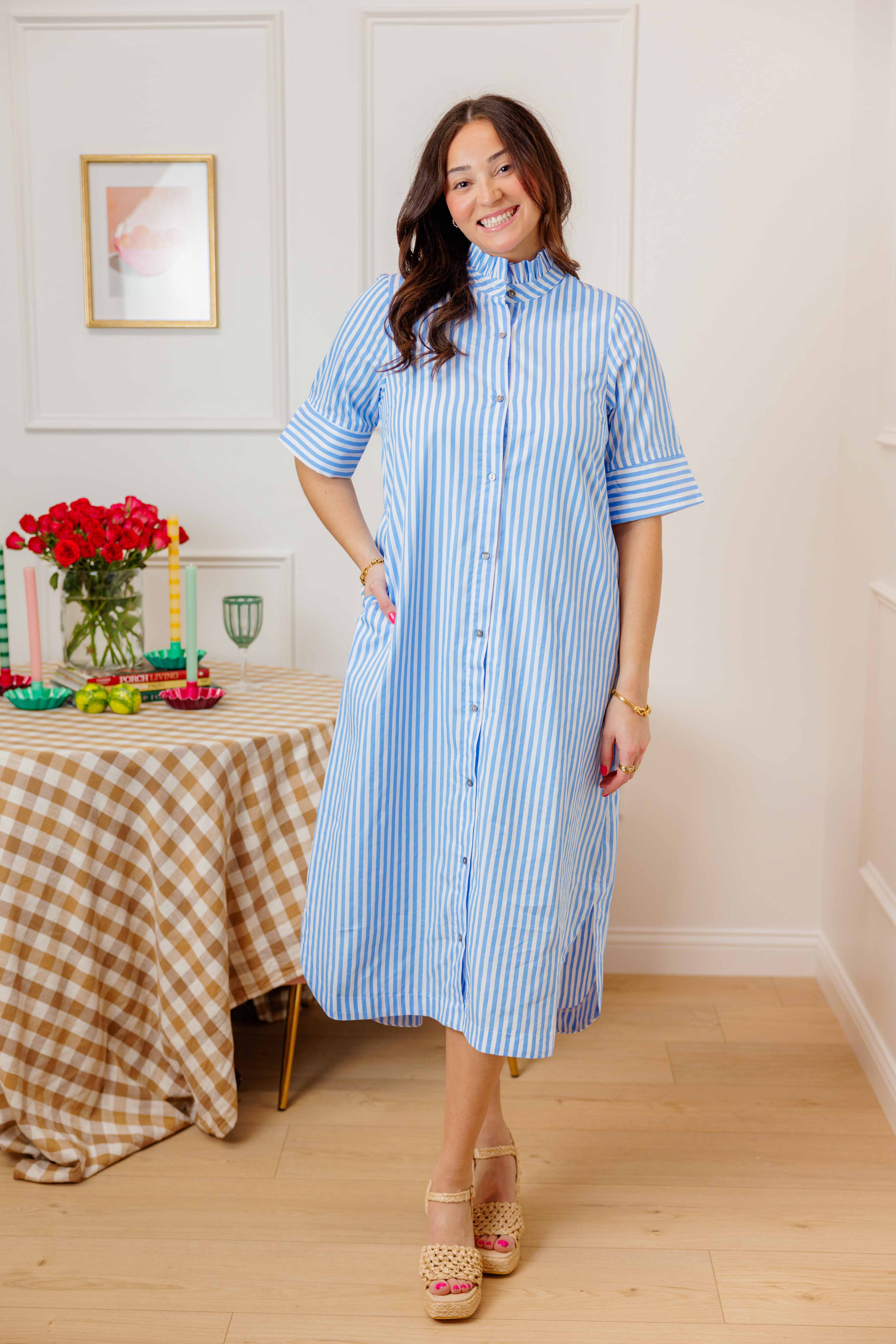 Sweet Sunday Stripe Midi Dress