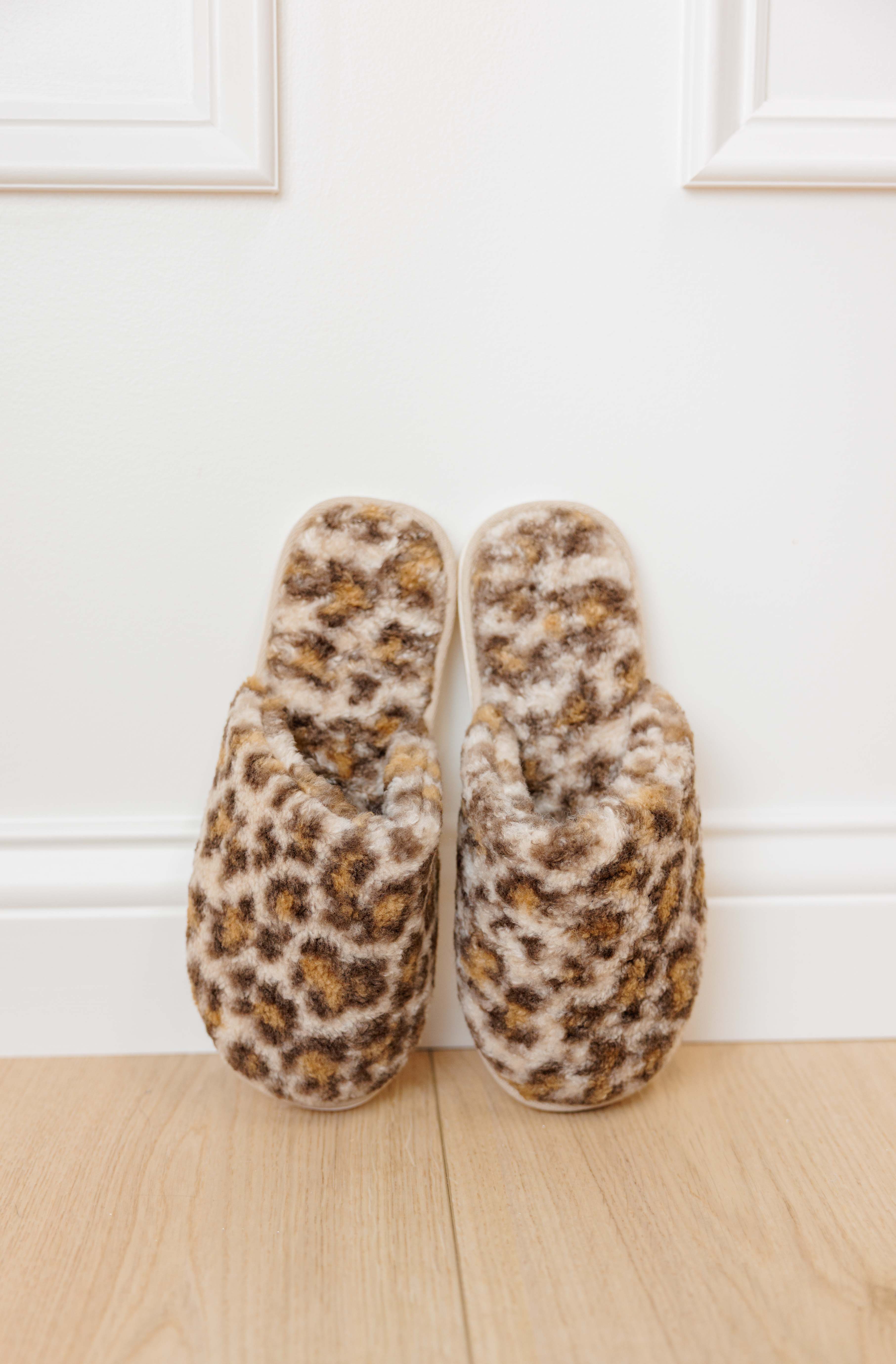 Leopard Sherpa Slippers