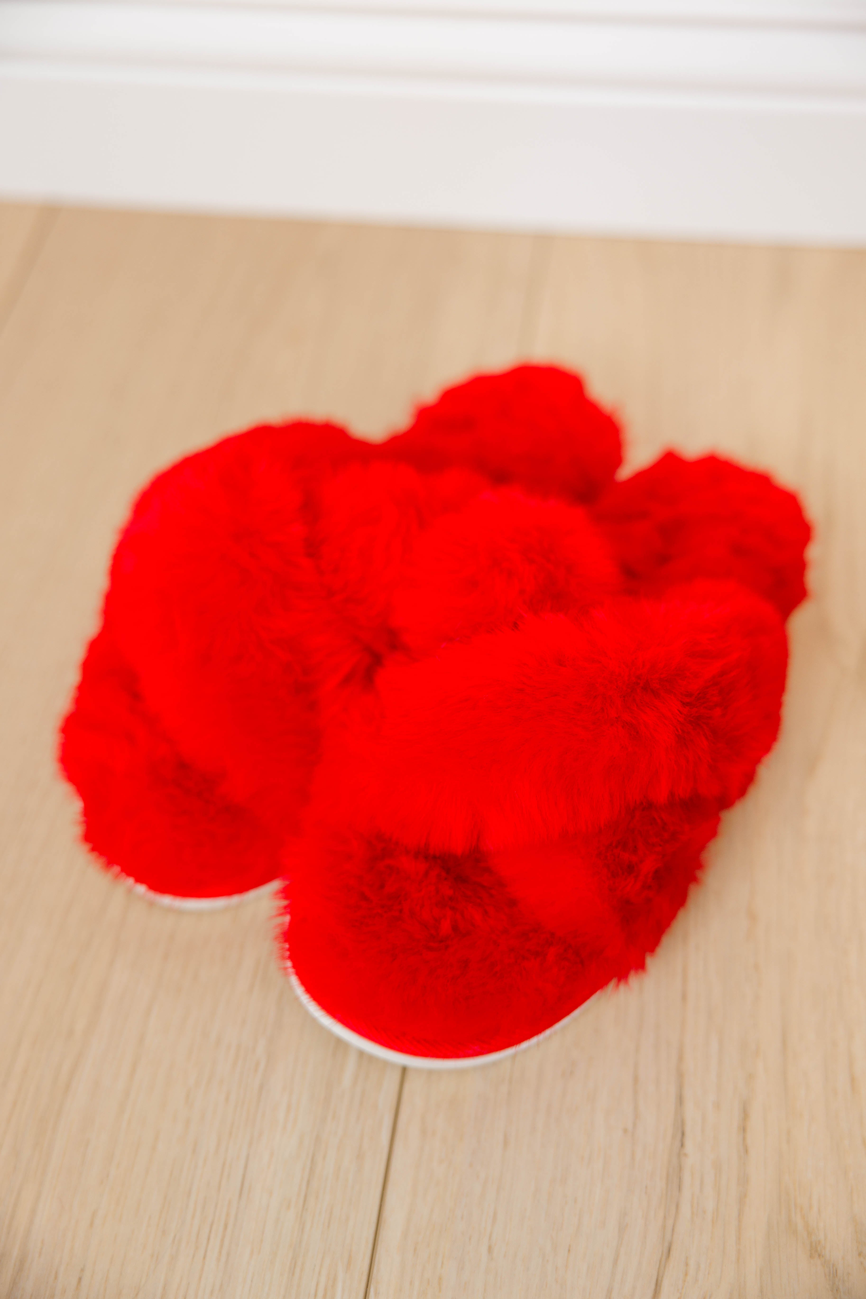 Red Christina Slippers