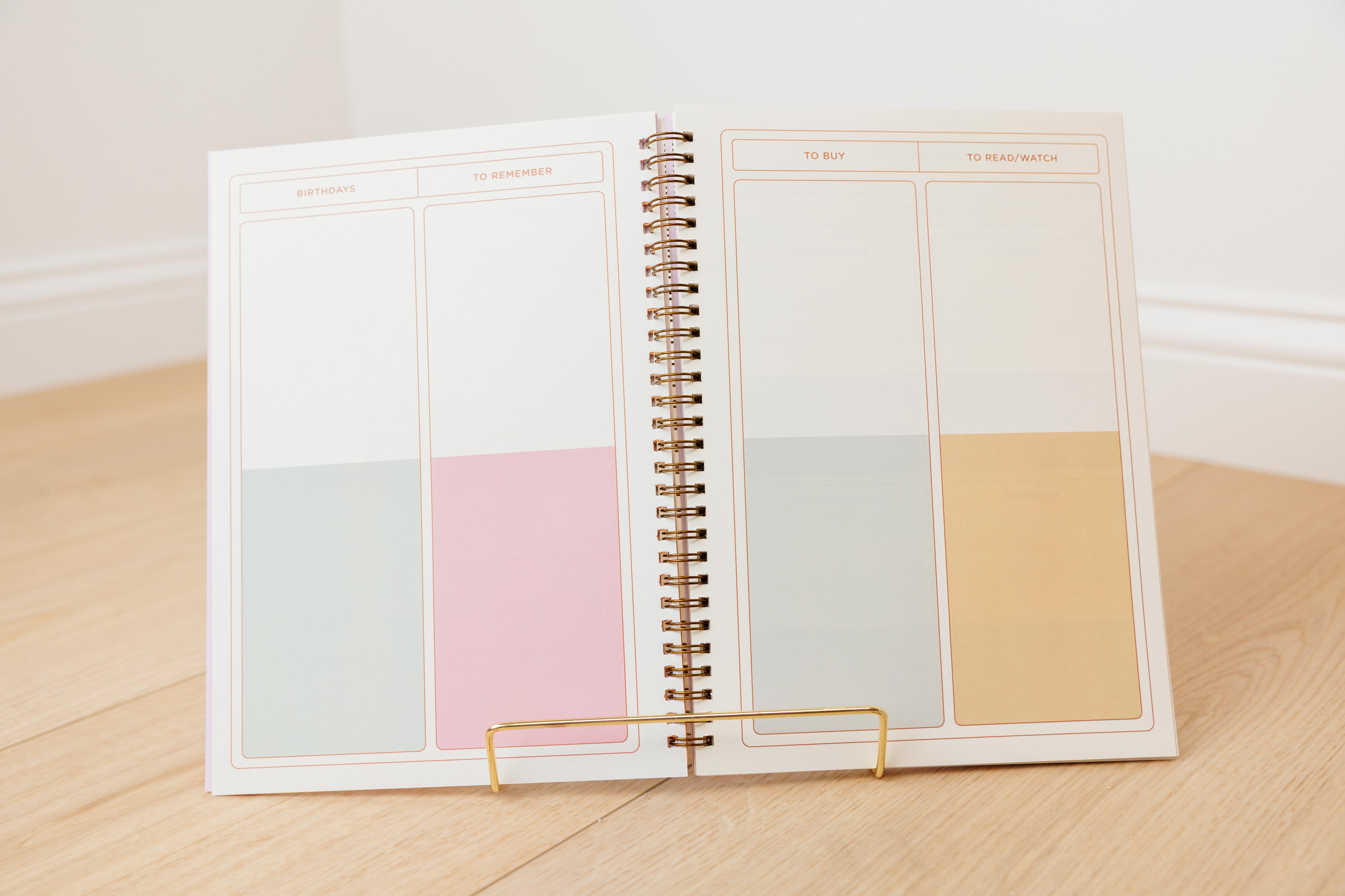 Undated Perpetual Planner