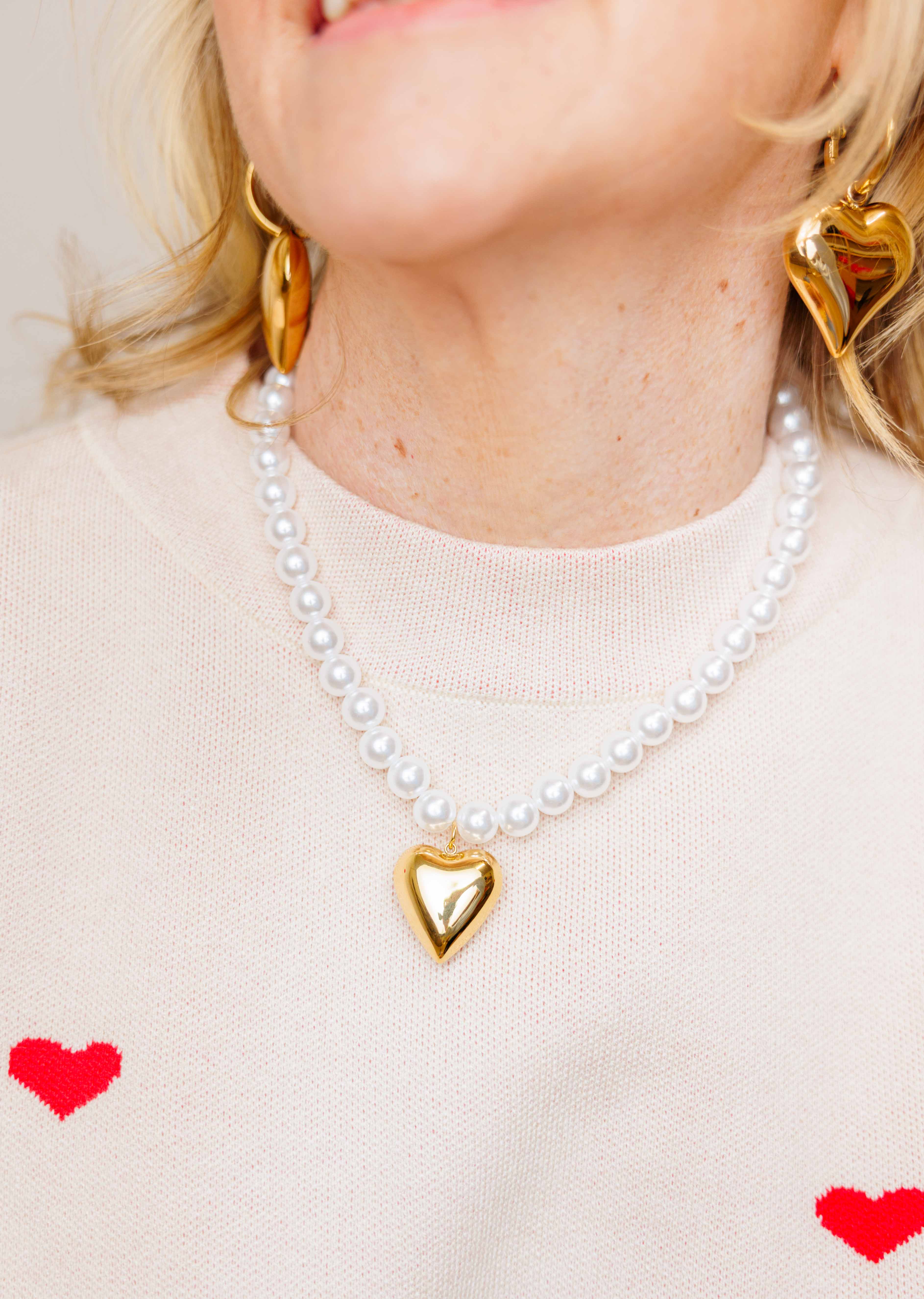 Pearl Heart Necklace