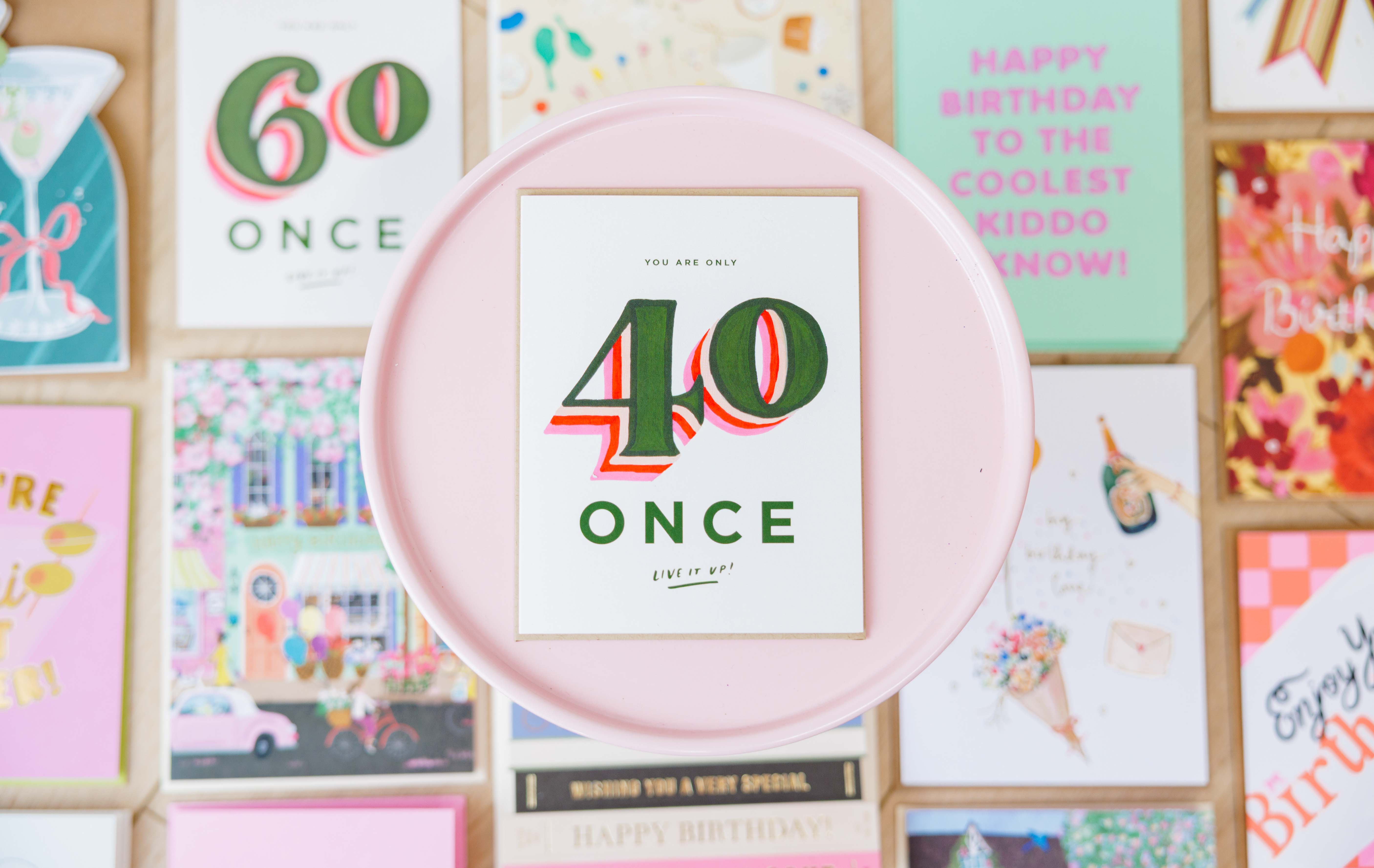 Only 40 Once Greeting Card