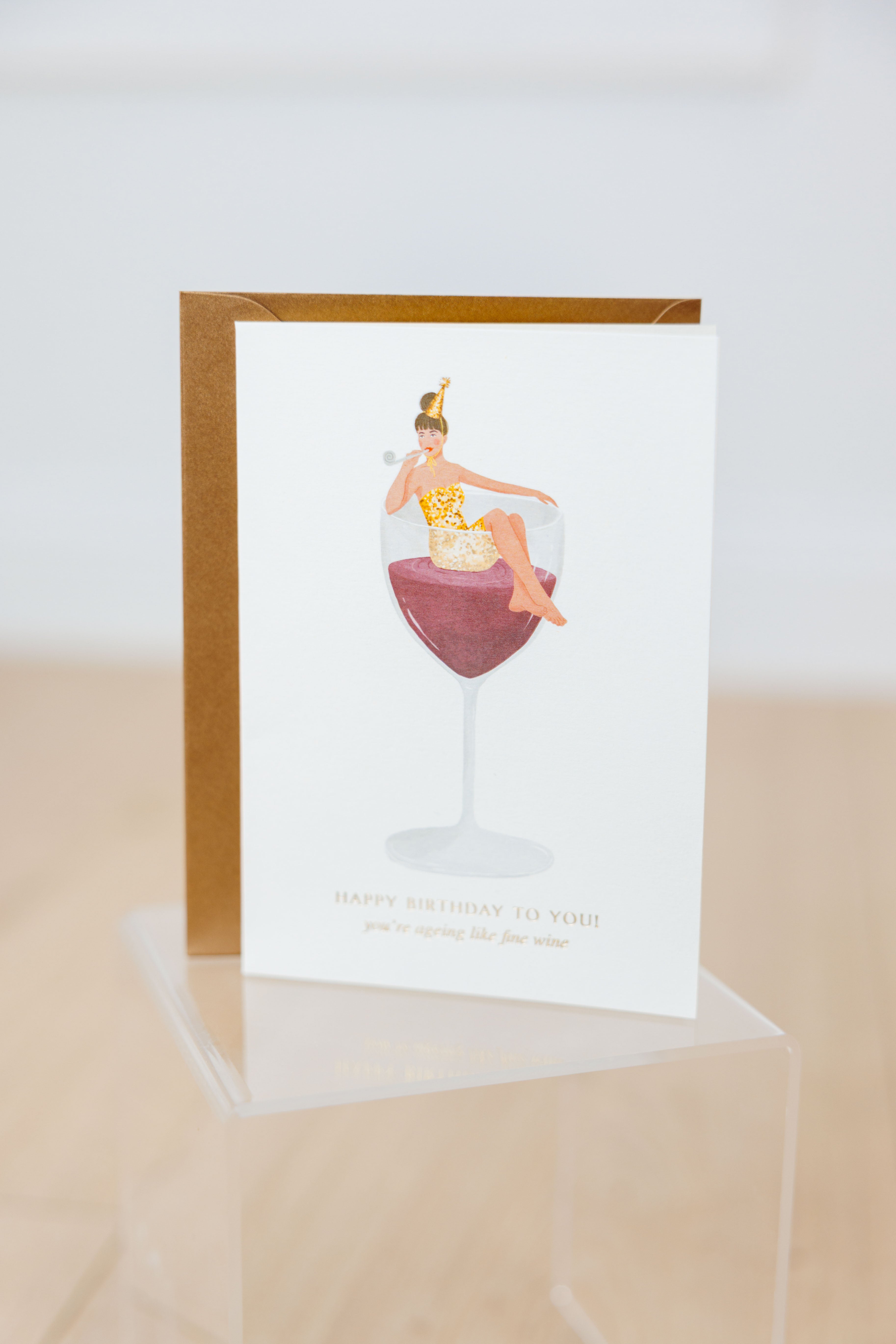 Aging Like Fine Wine Card