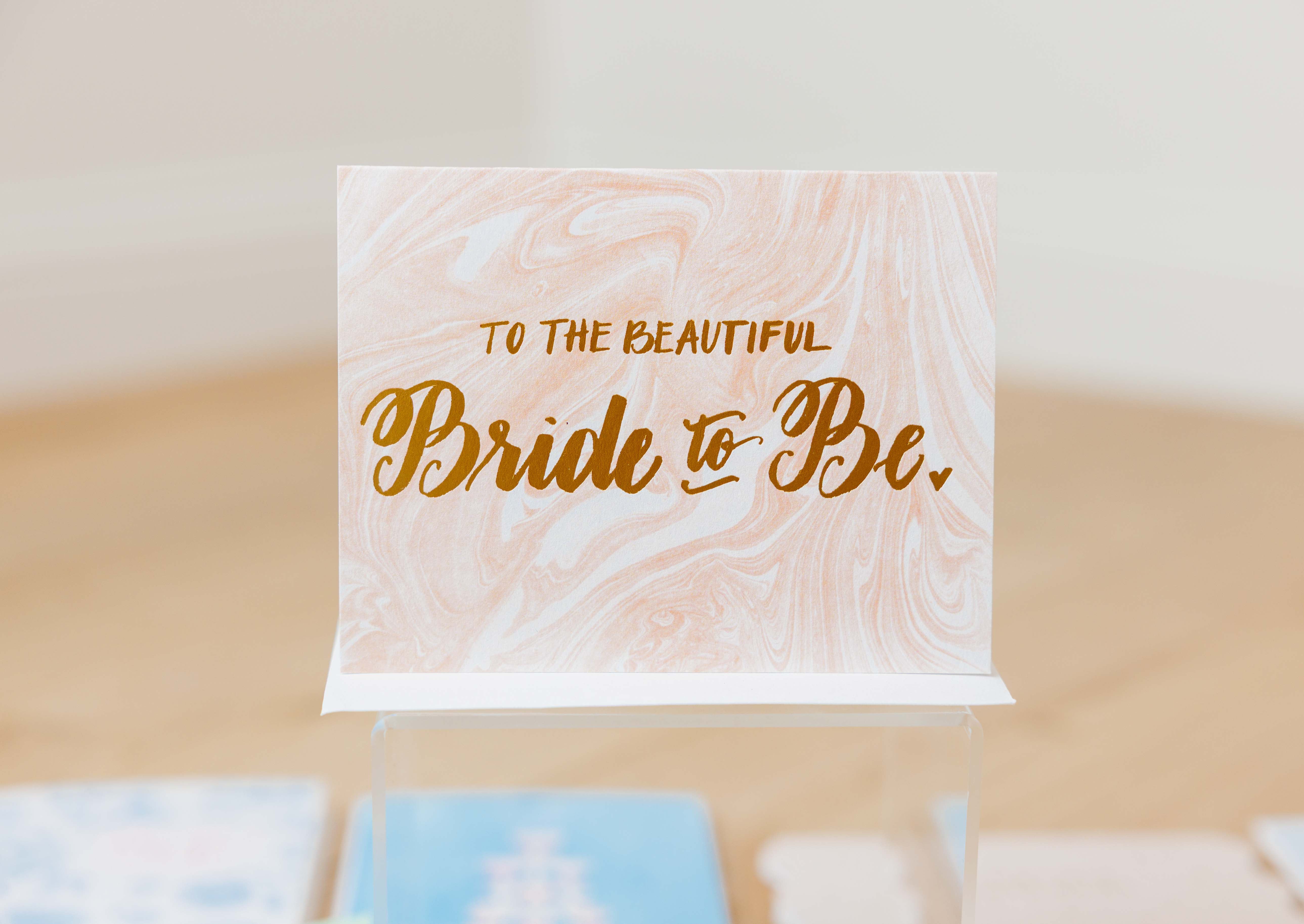 Bride To Be Wedding Card