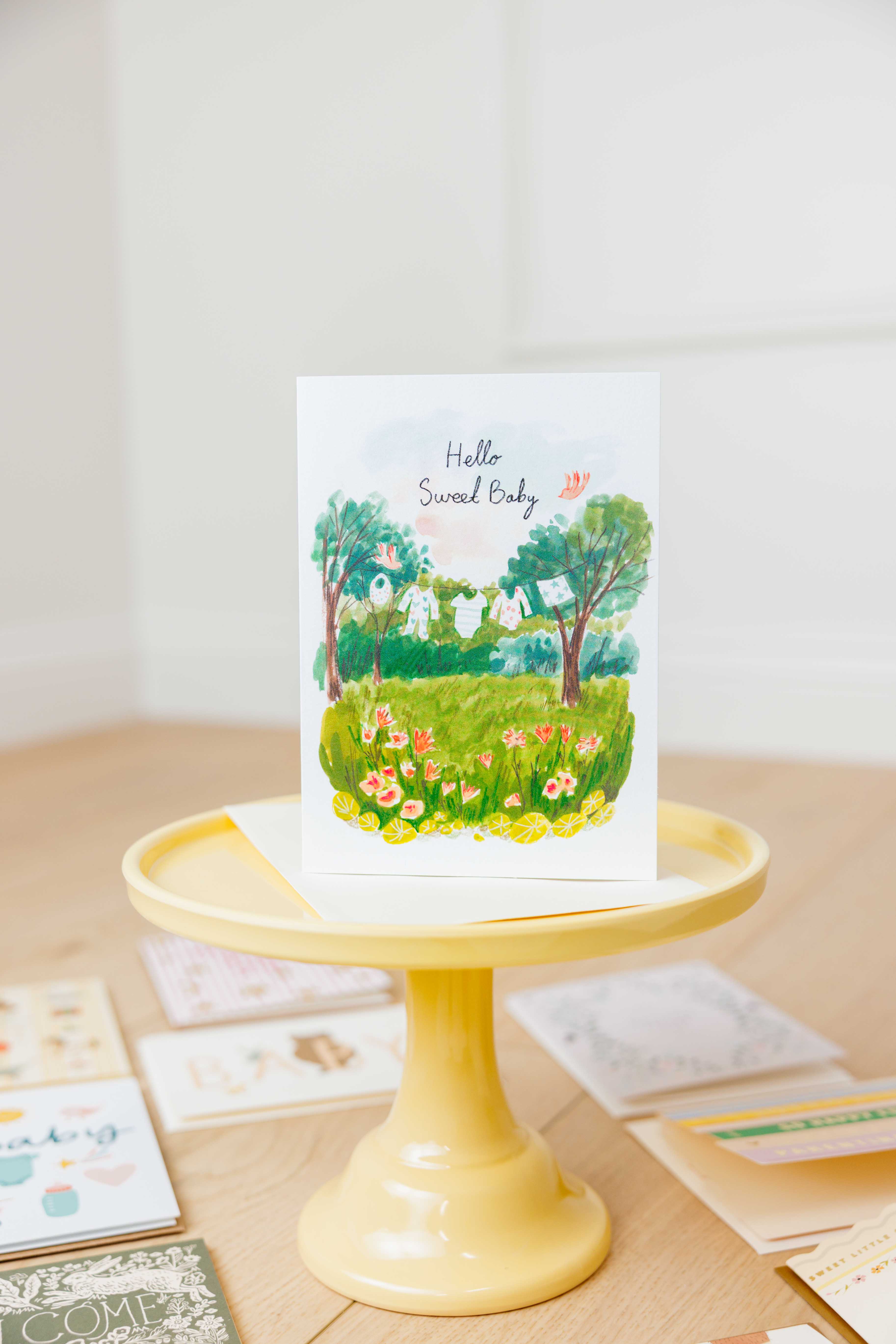 Clothesline Baby Card