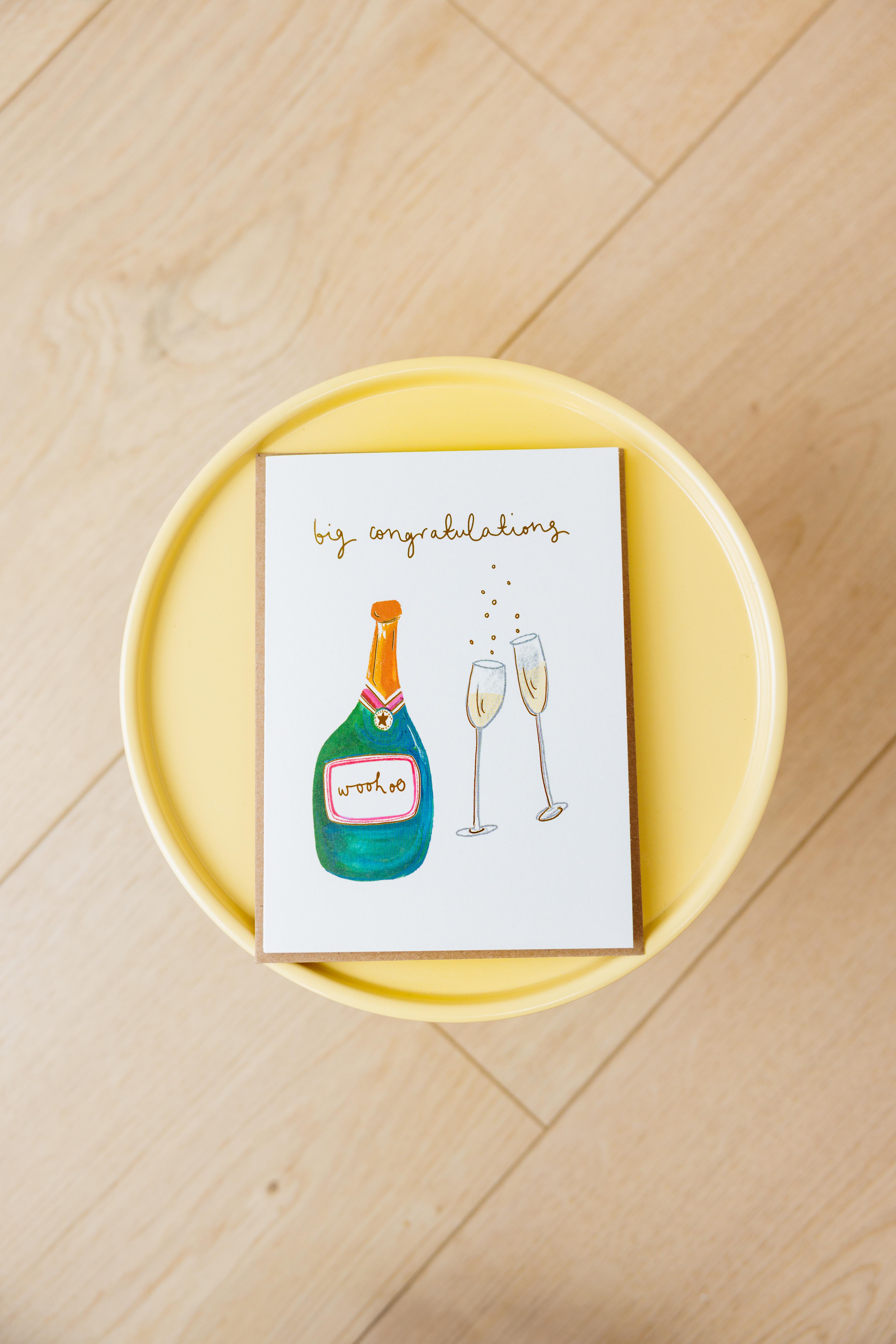 Champagne Big Congrats Card