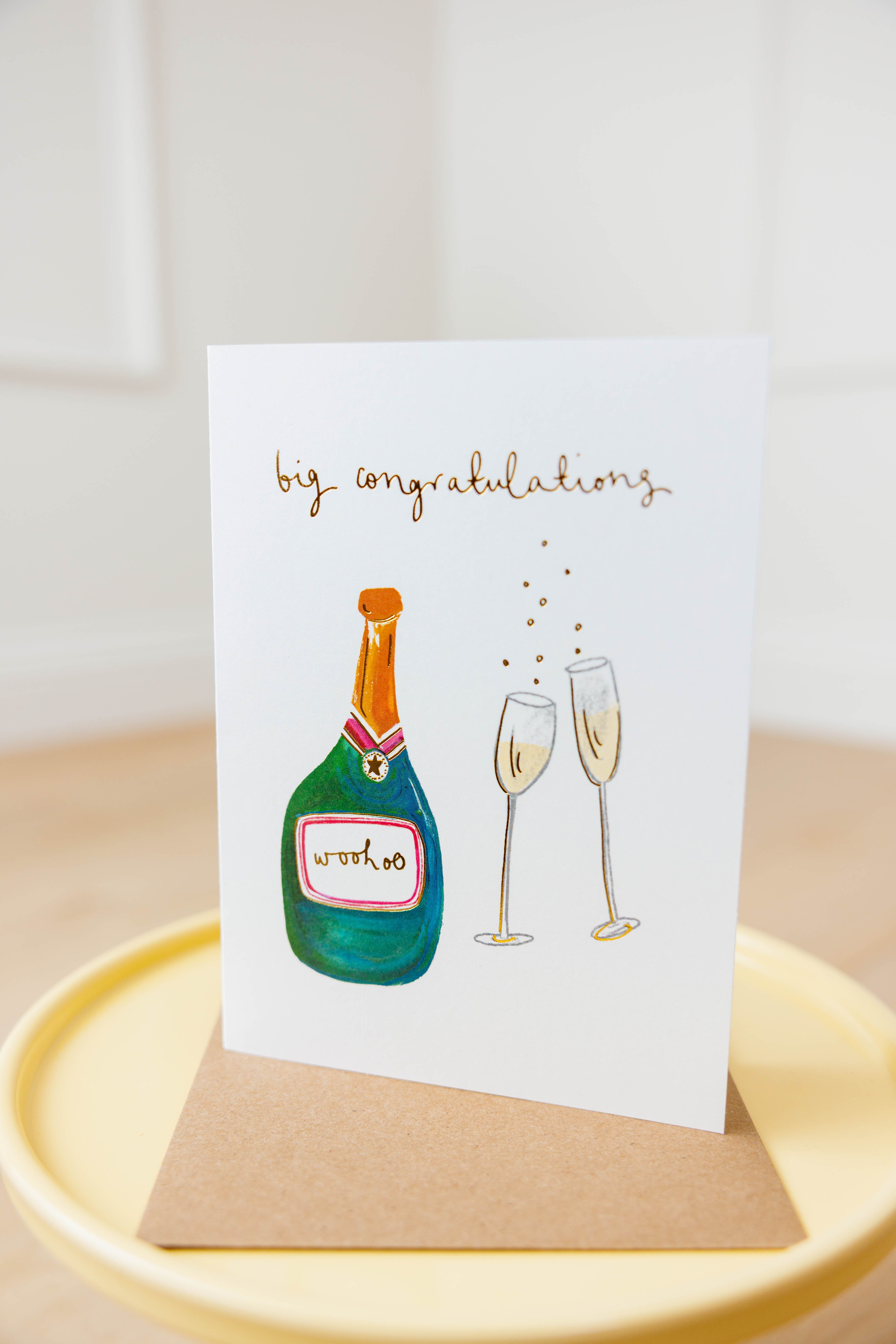 Champagne Big Congrats Card