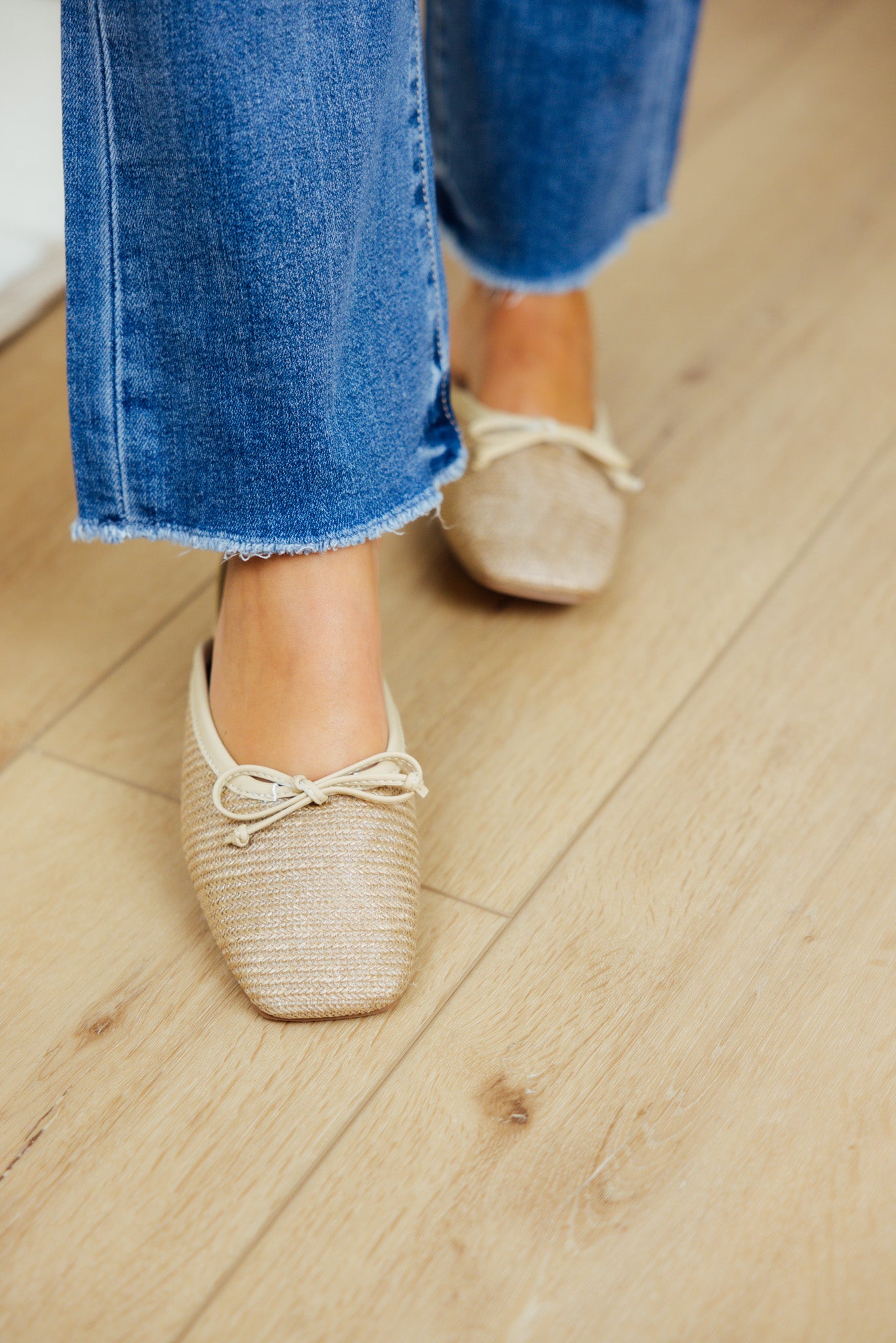 Andrea Natural Woven Mule