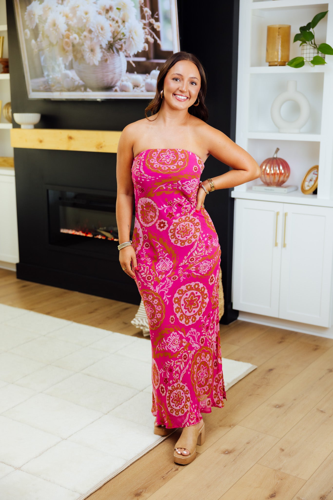 Stars Align Strapless Maxi Dress