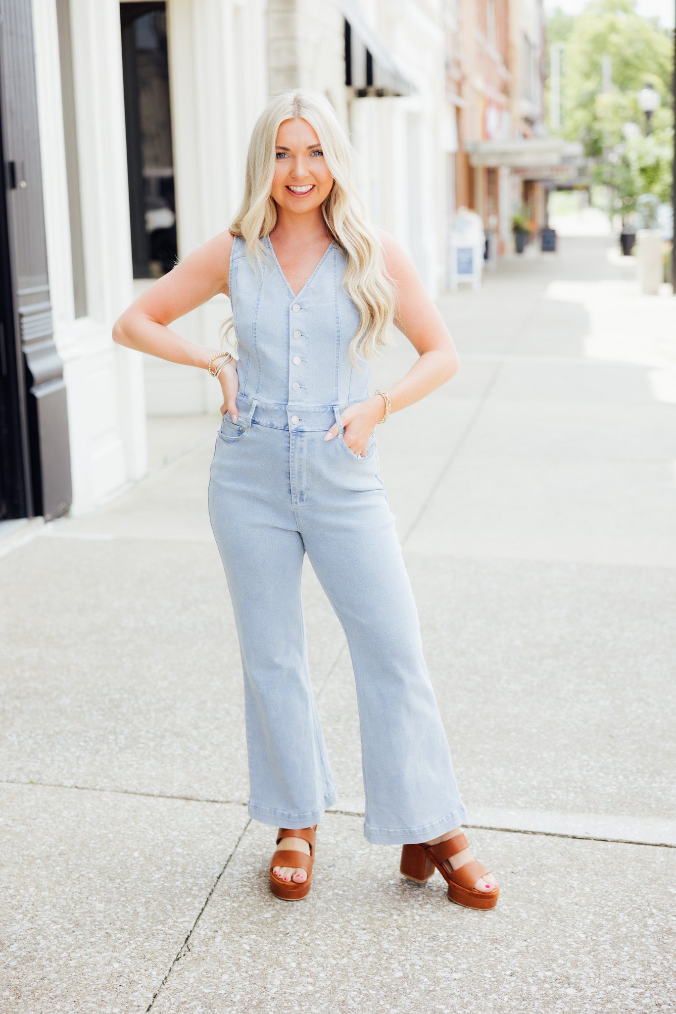 Light Denim Jumpsuit