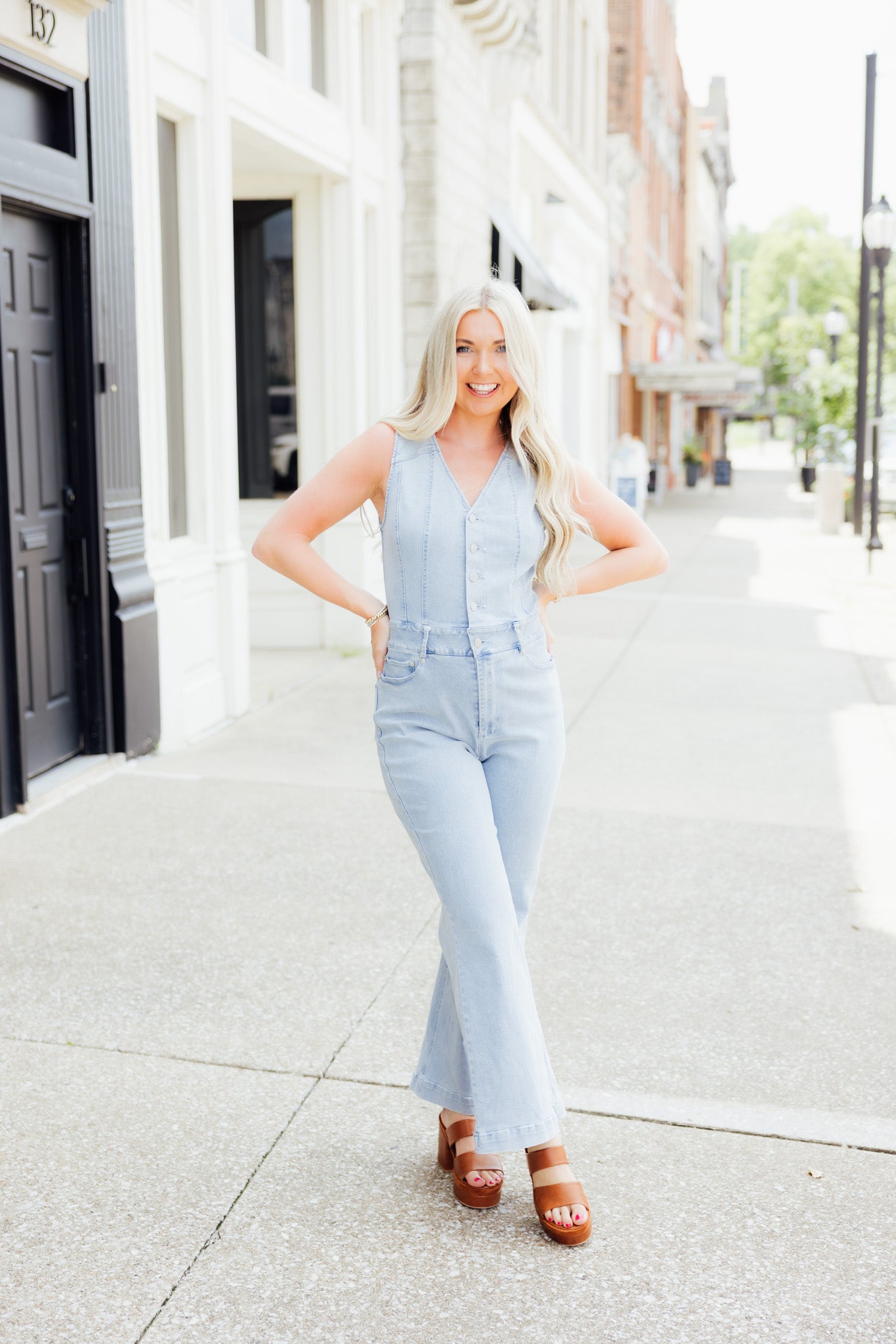 Light Denim Jumpsuit