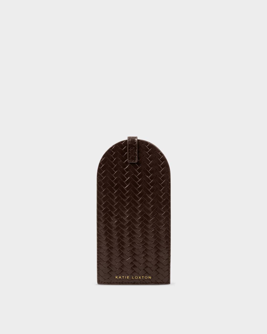 Chocolate Woven Glasses Sleeve