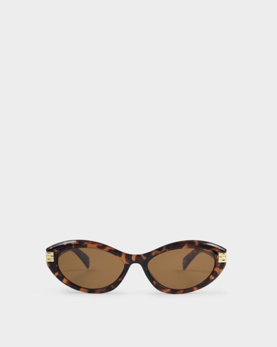 Bordeaux Slim Oval Sunglasses