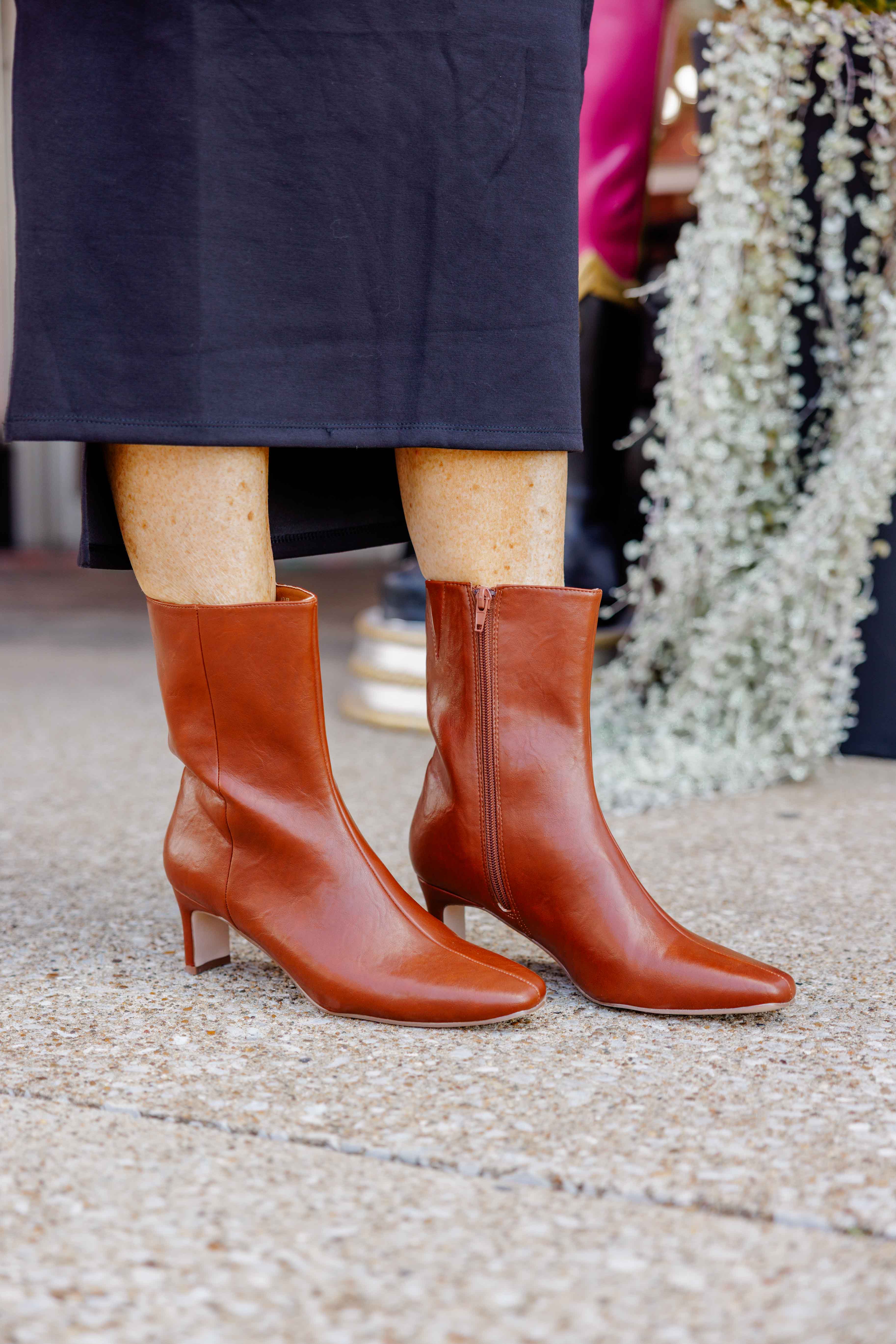 Adler Cognac Booties