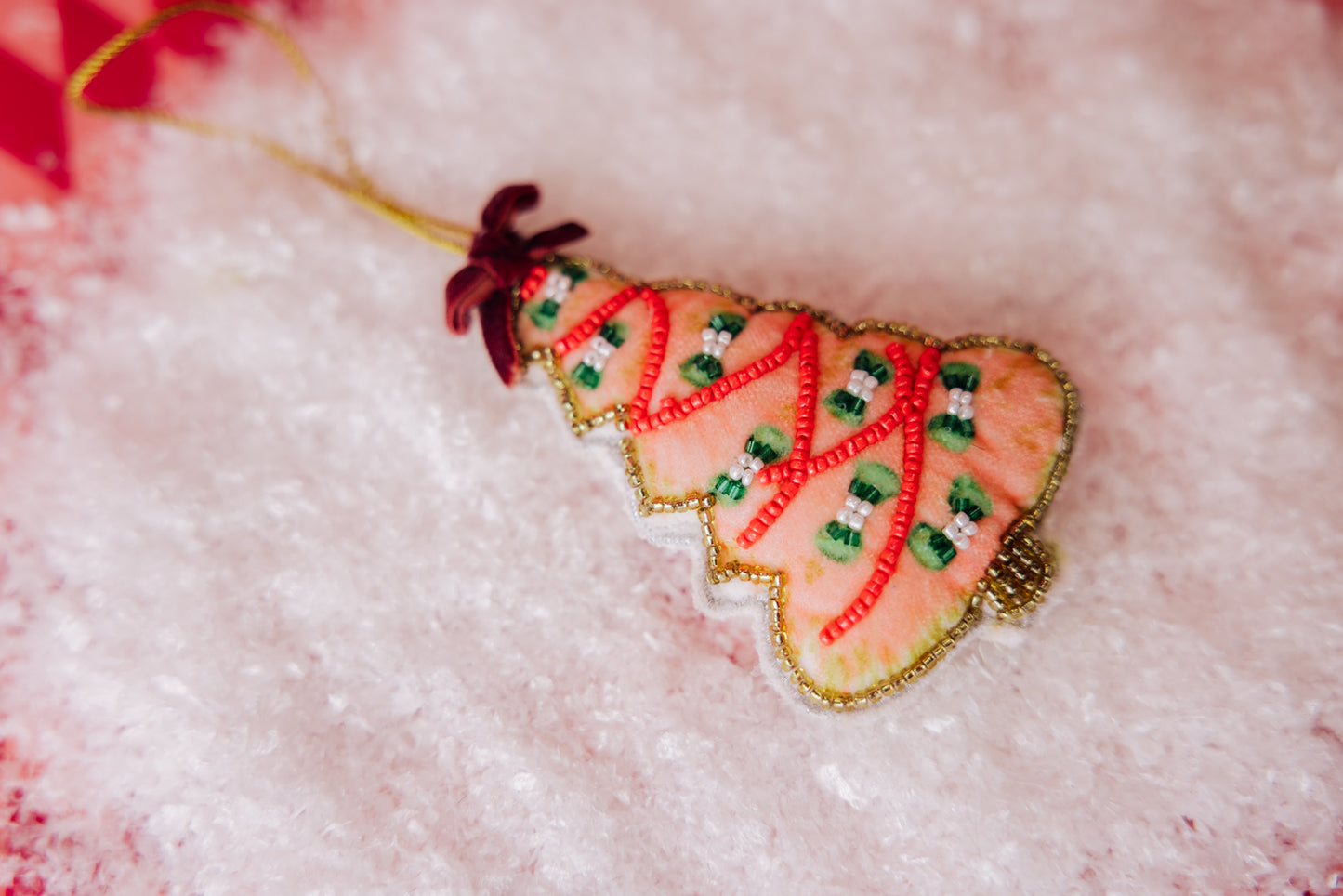 Beaded Christmas Tree Ornament