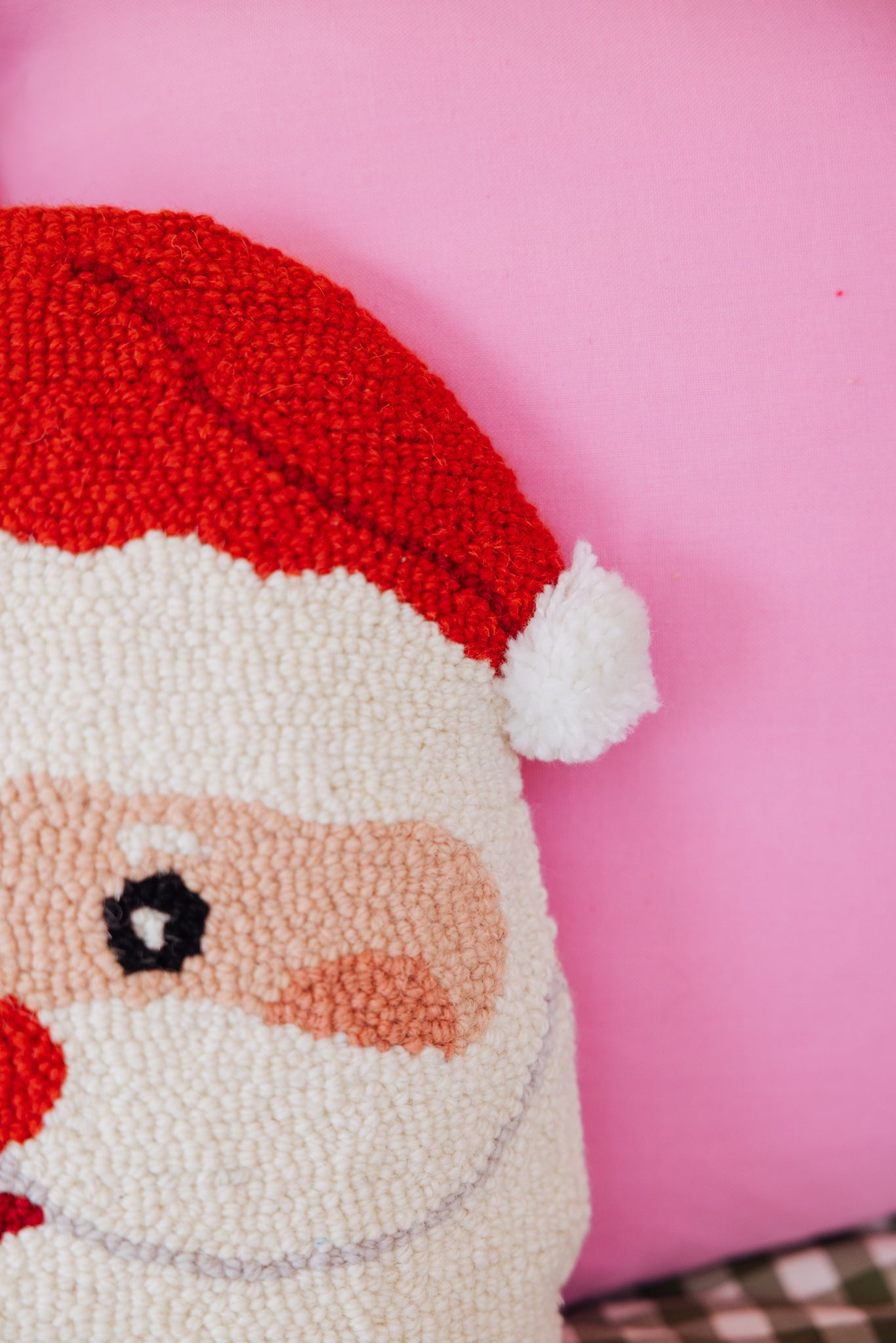 Shaped Santa Face Hook Pillow
