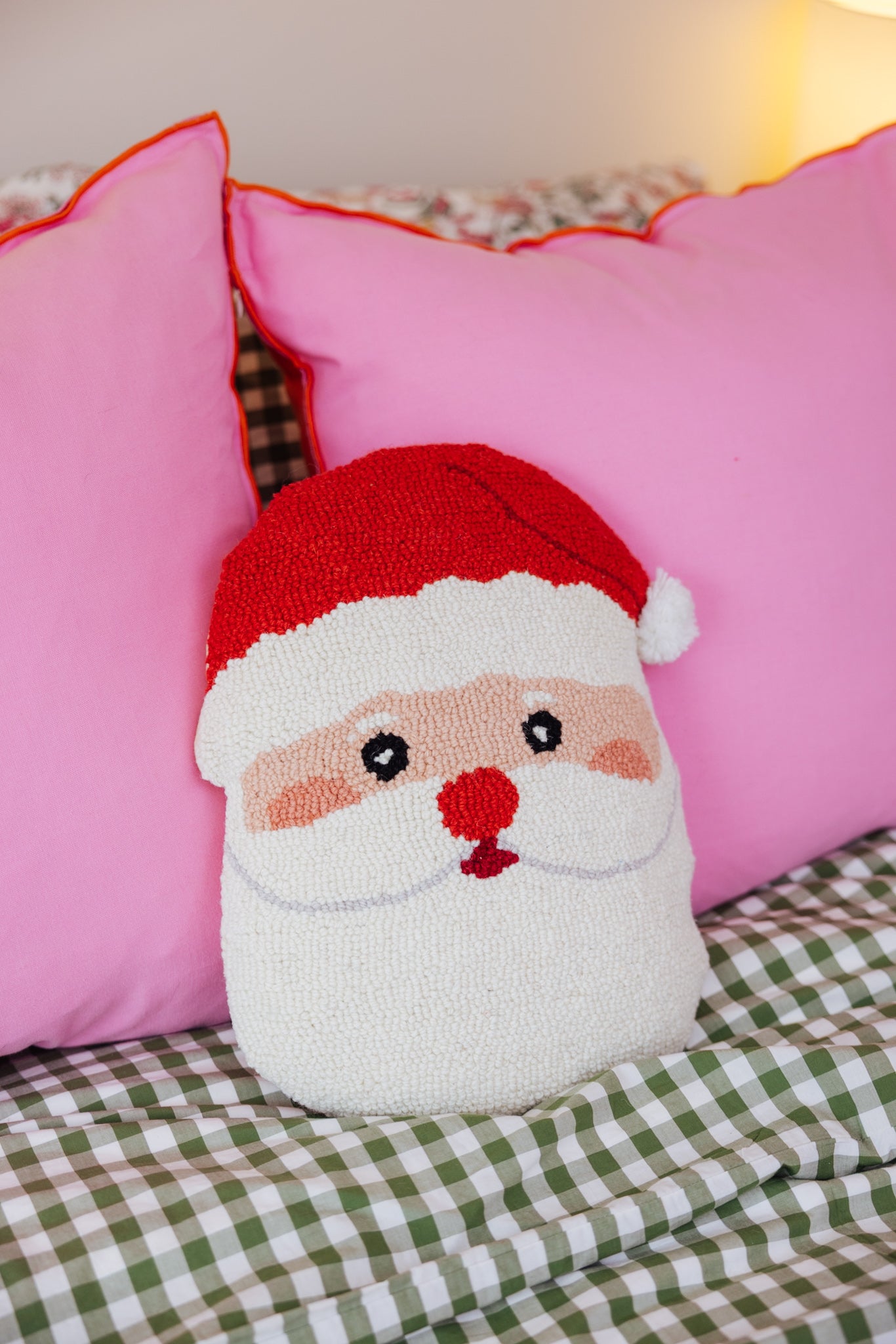 Shaped Santa Face Hook Pillow
