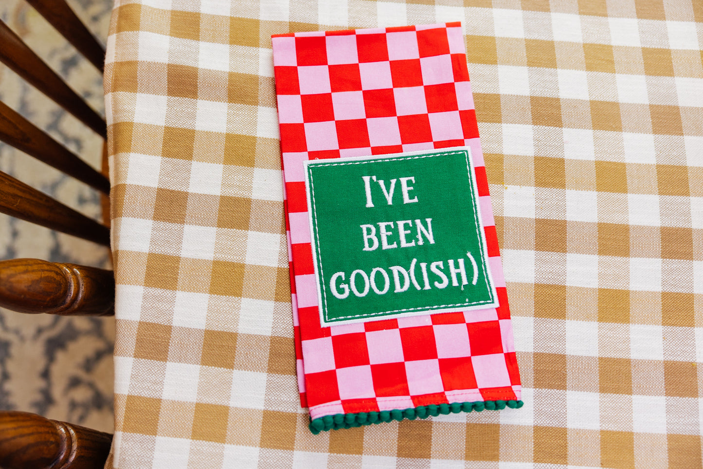 I've Been Goodish Kitchen Towel