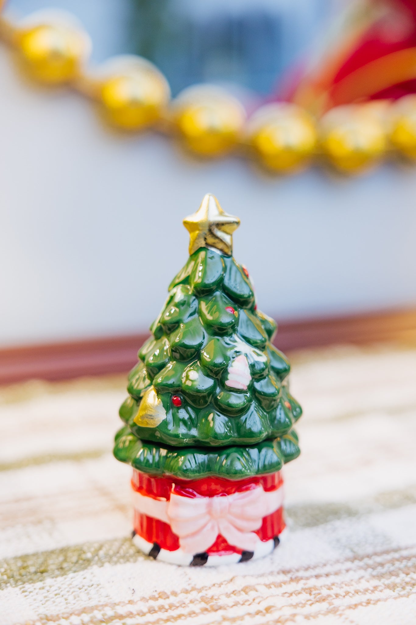 Ceramic Tree Salt and Pepper Shaker
