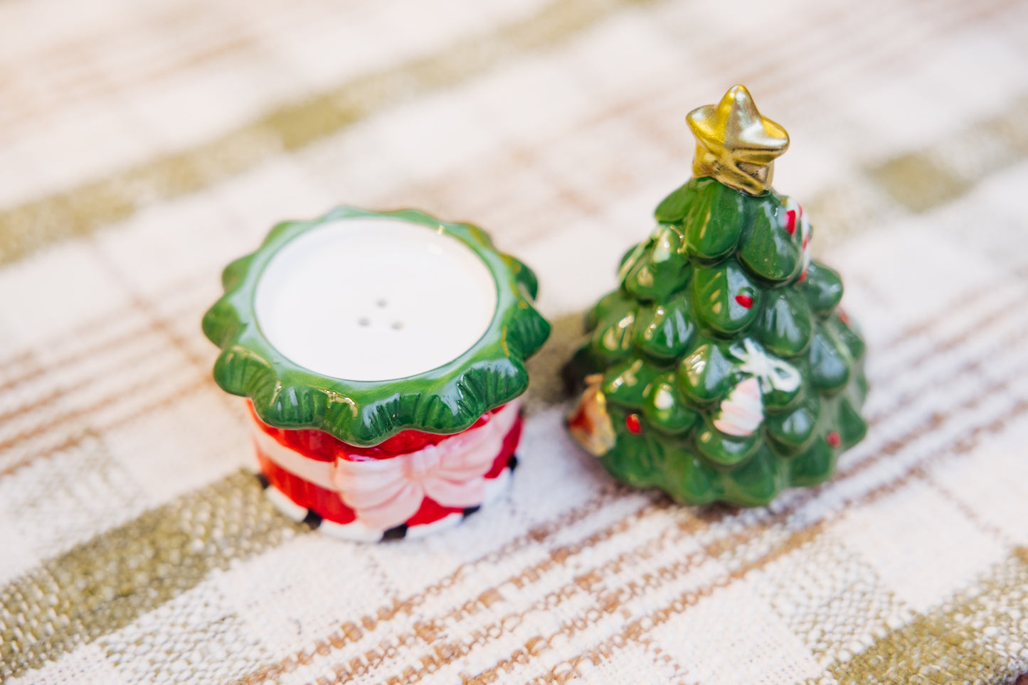 Ceramic Tree Salt and Pepper Shaker