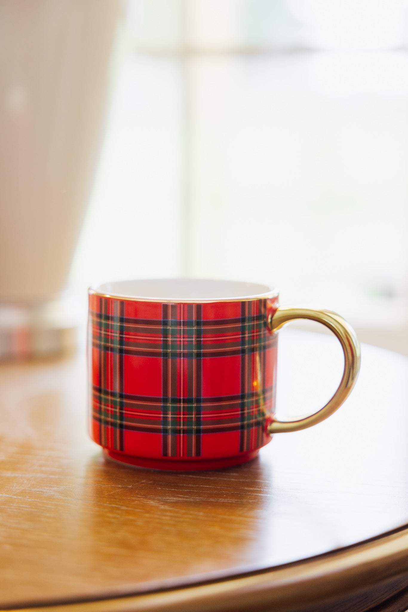 Red Plaid Coffee Mug