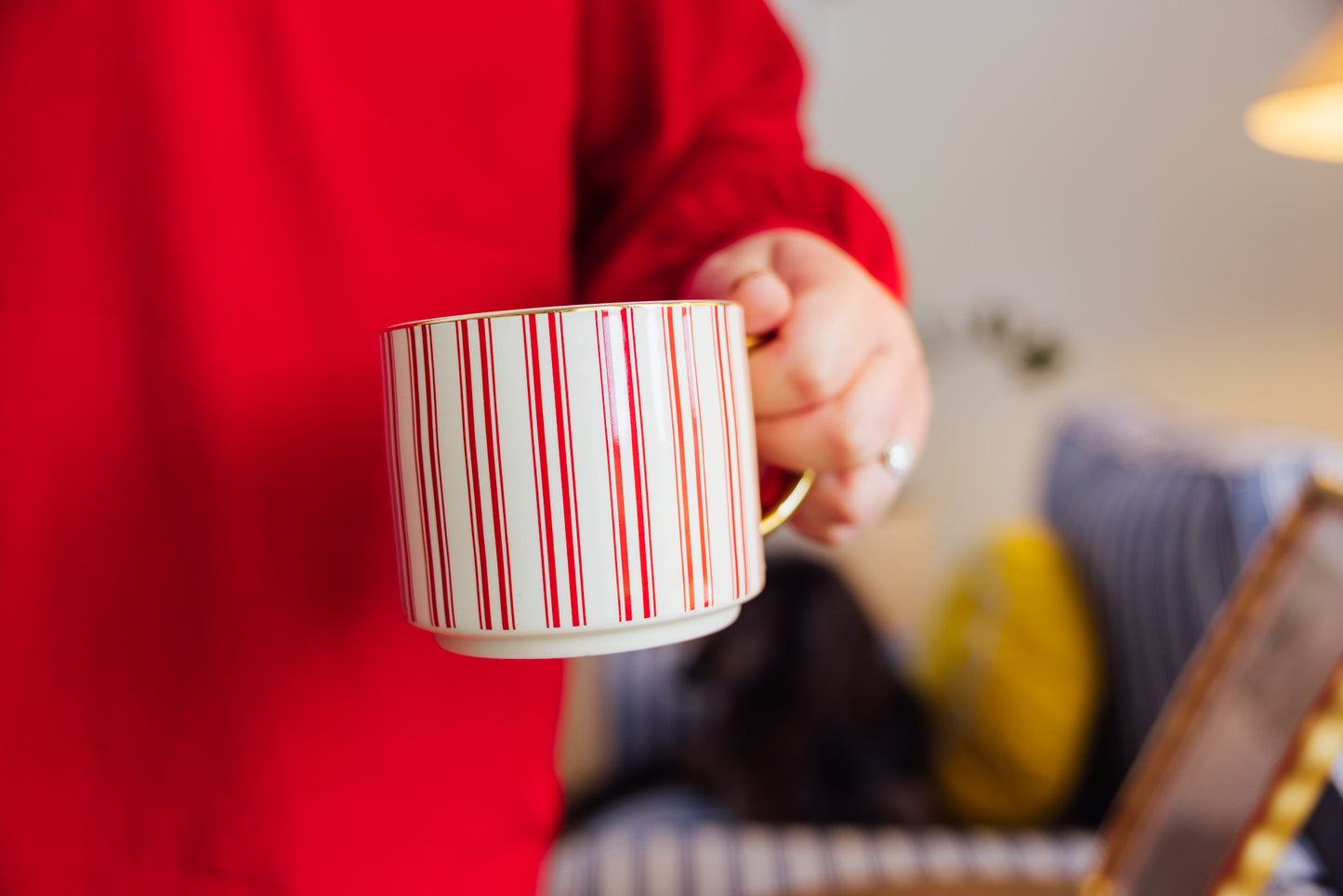 Red Stripe Coffee Mug