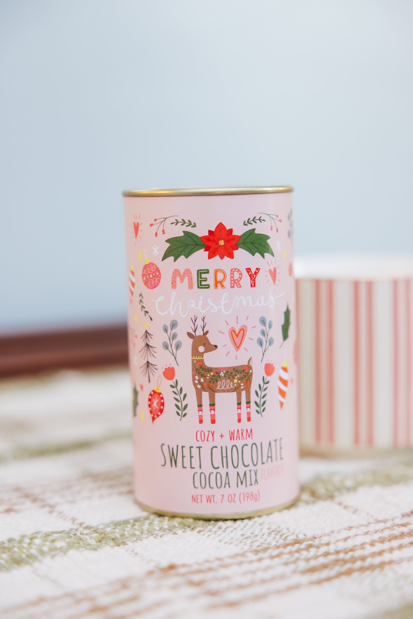 Christmas Deer Sweet Chocolate Cocoa (7oz Tin) $9