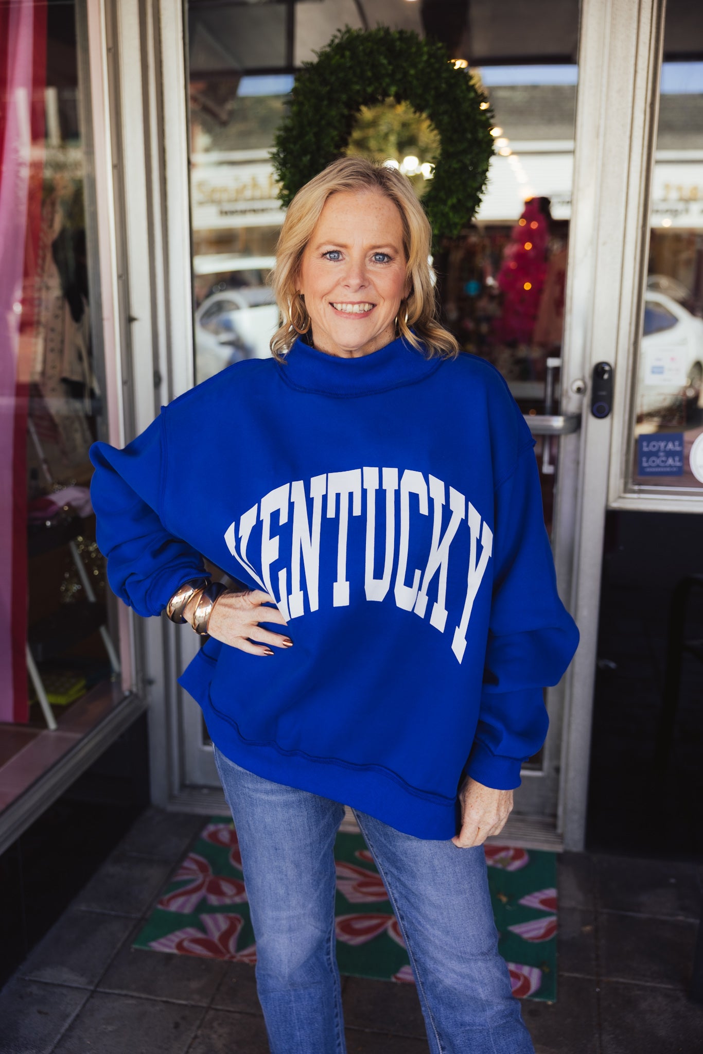 Kentucky Reversible Mock Neck Sweatshirt