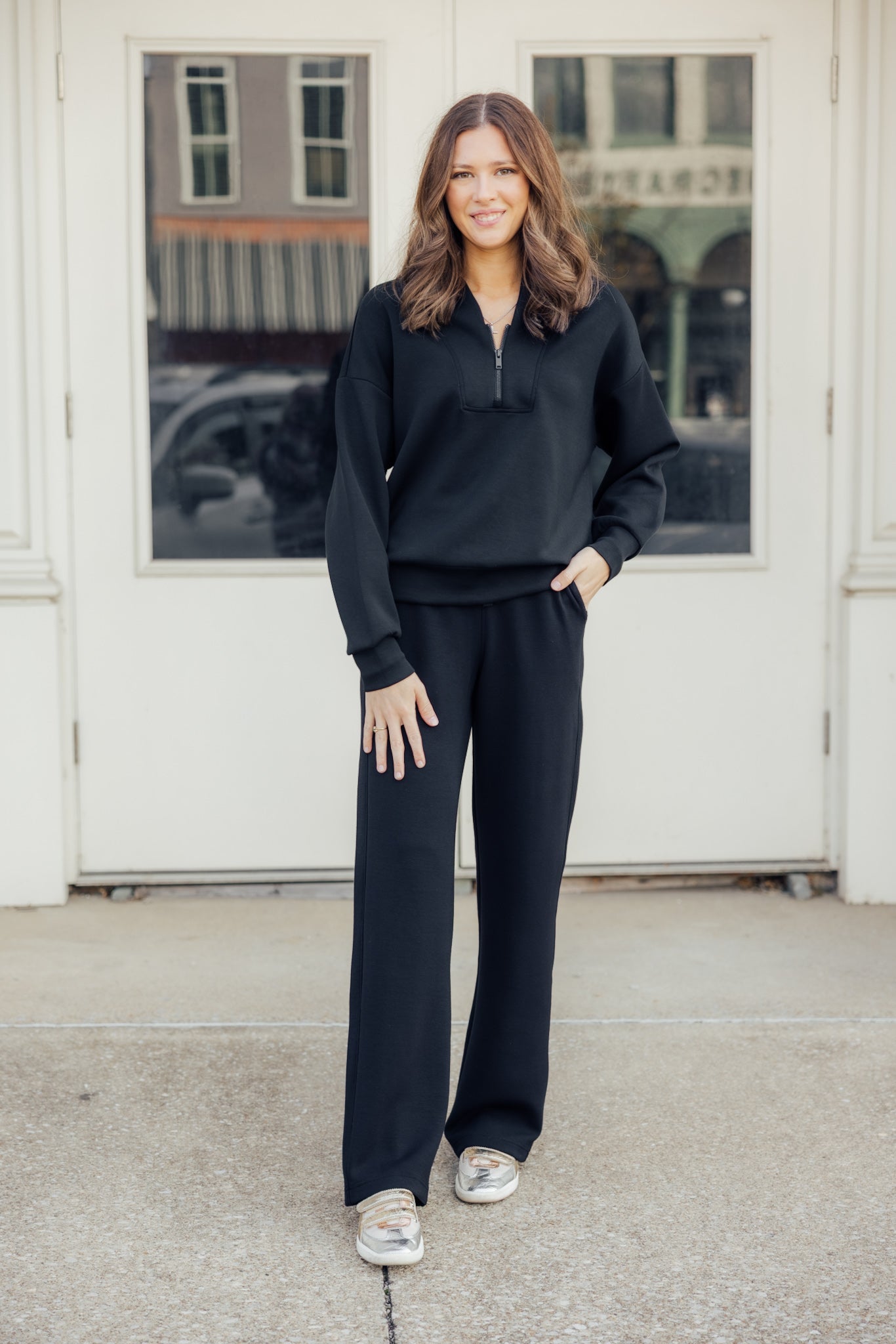 Black Modal Luxe Pant Set