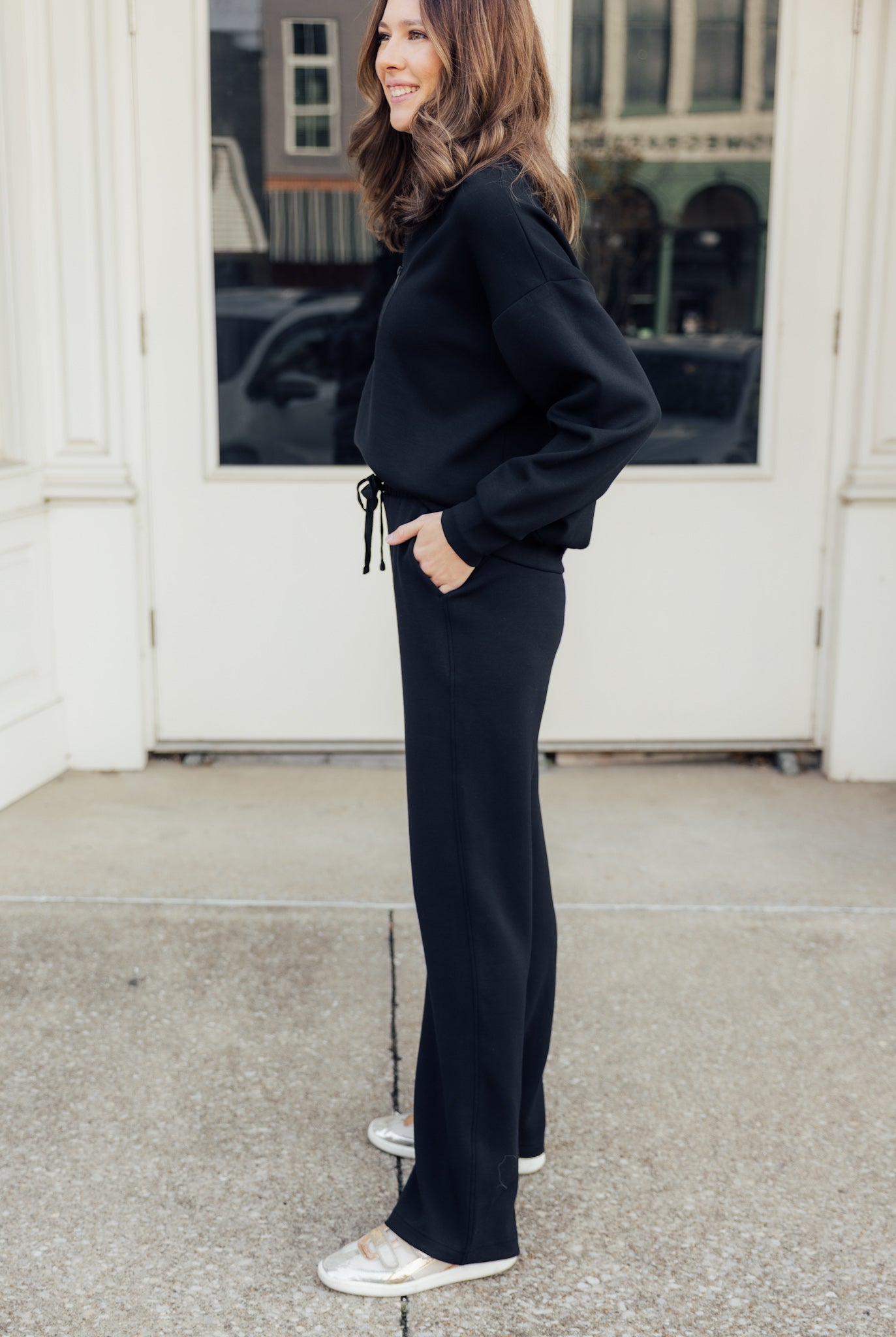 Black Modal Luxe Pant Set