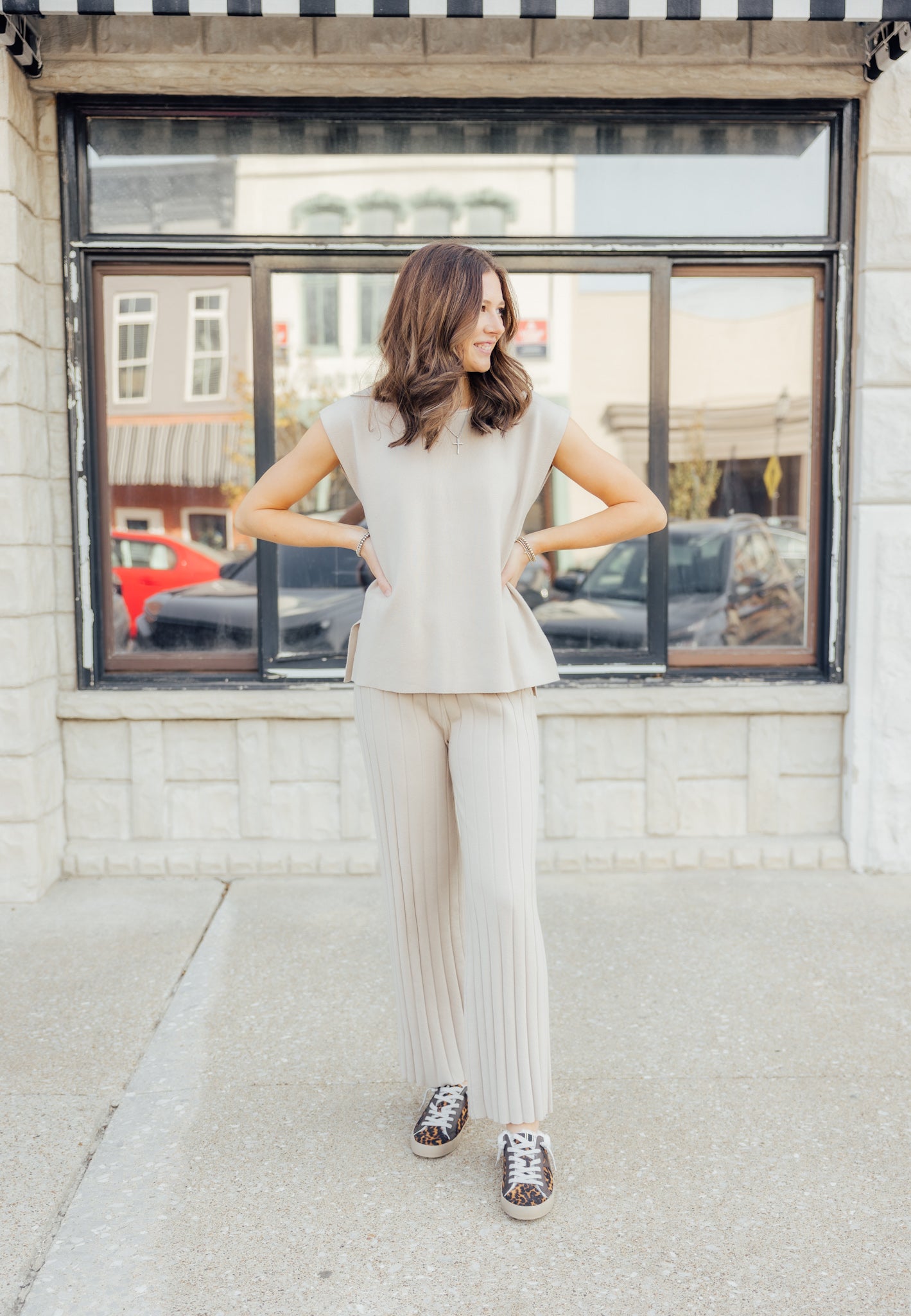 Champagne Sweater Pant Set