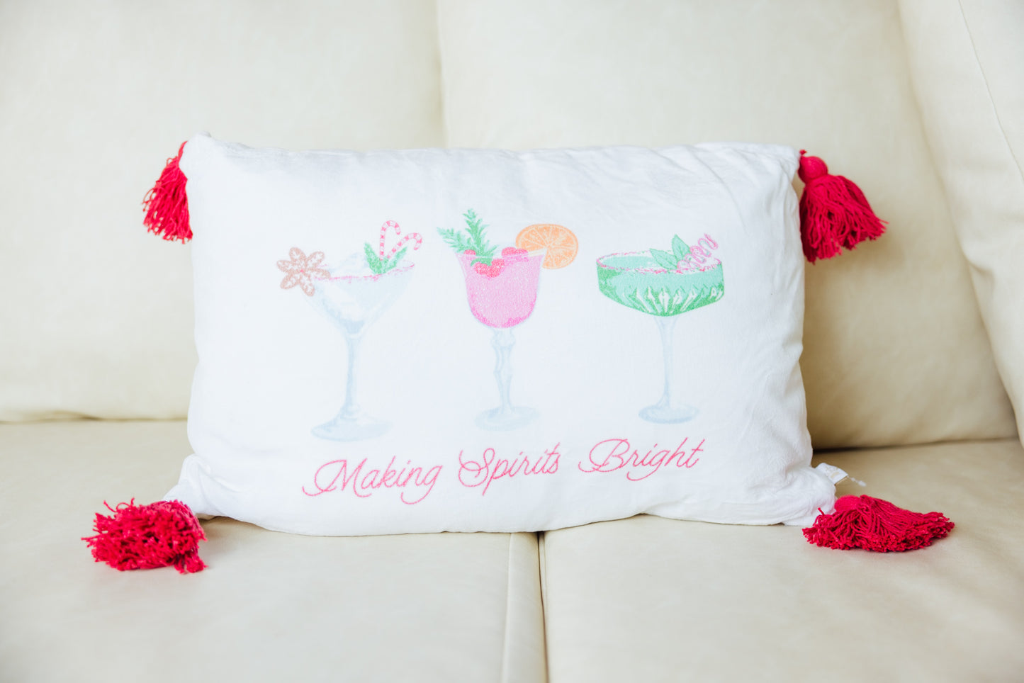 Fizz The Season Pillow