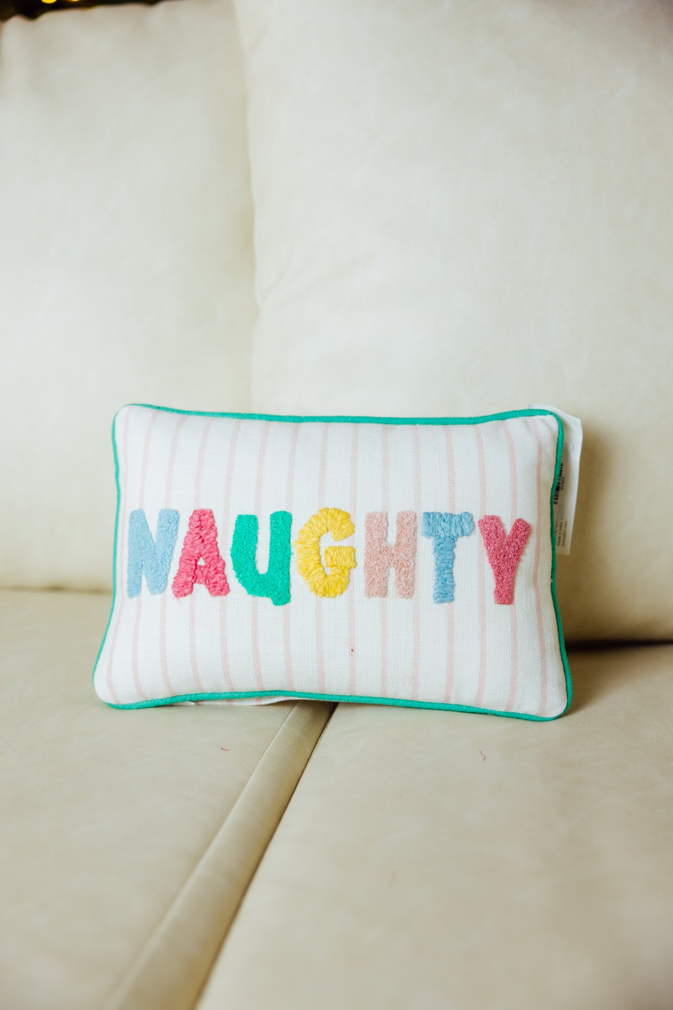 Naughty & Nice Reversible Pillow