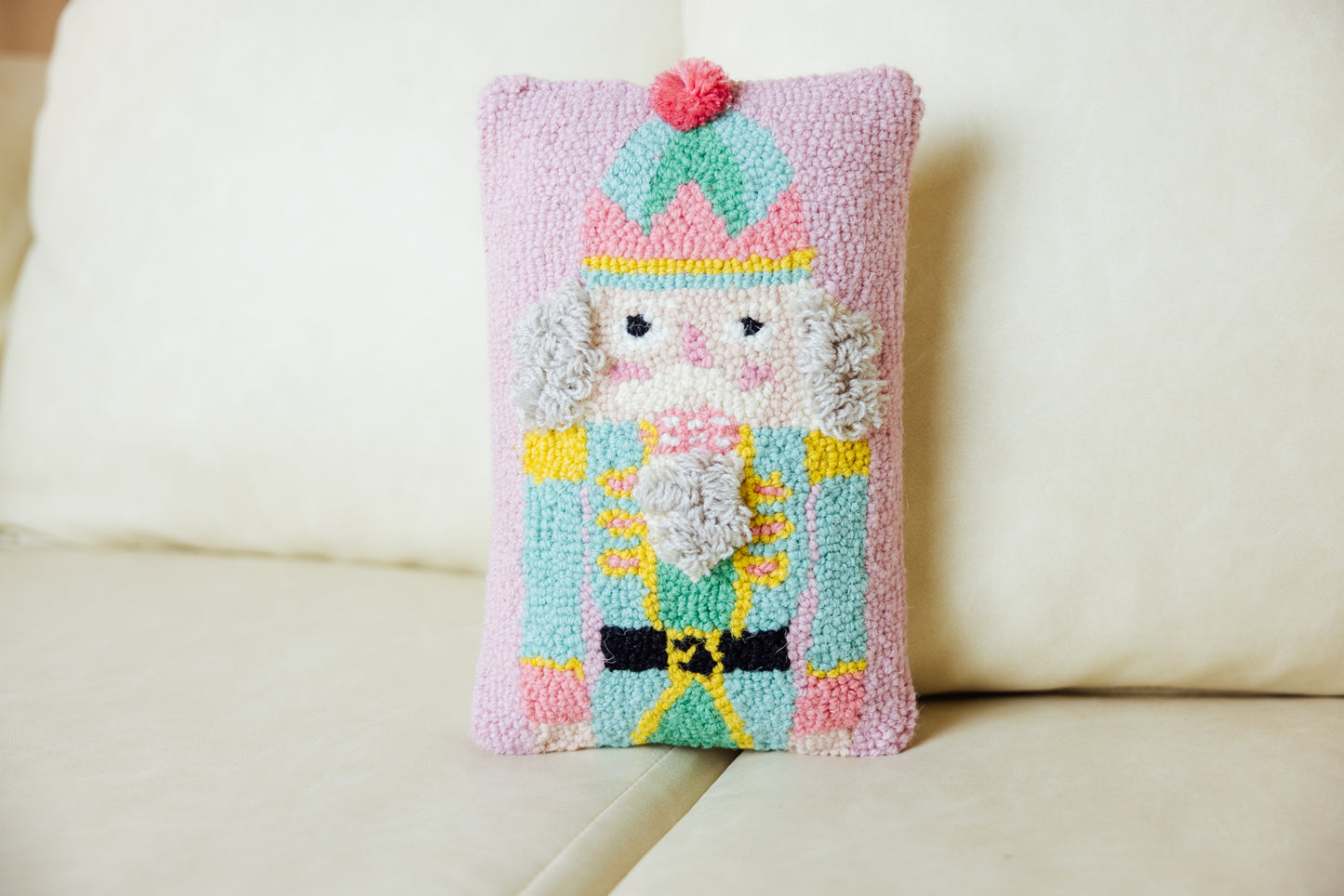 Pink Nutcracker Hook Pillow