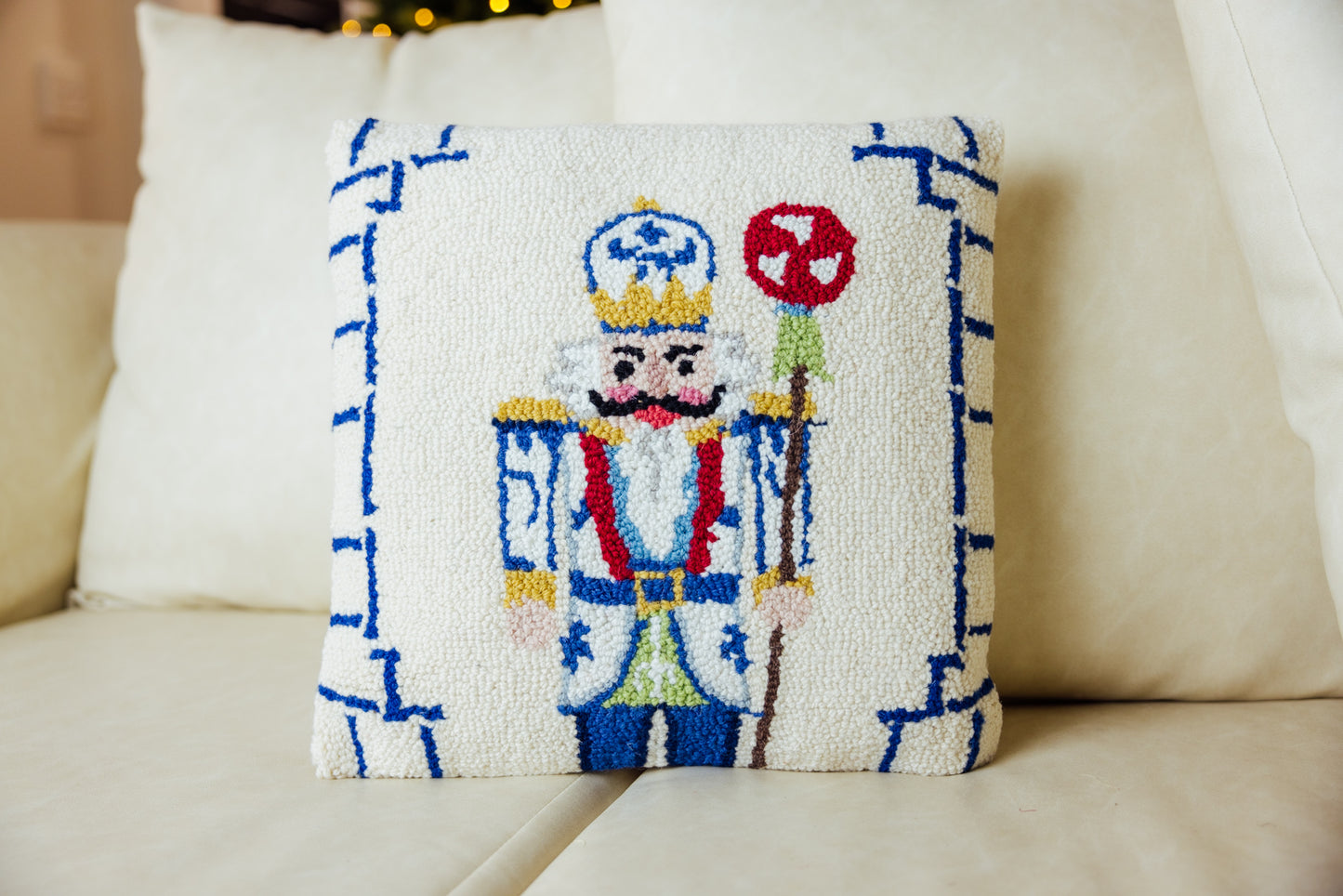 Chinoiserie Nutcracker Hook Pillow