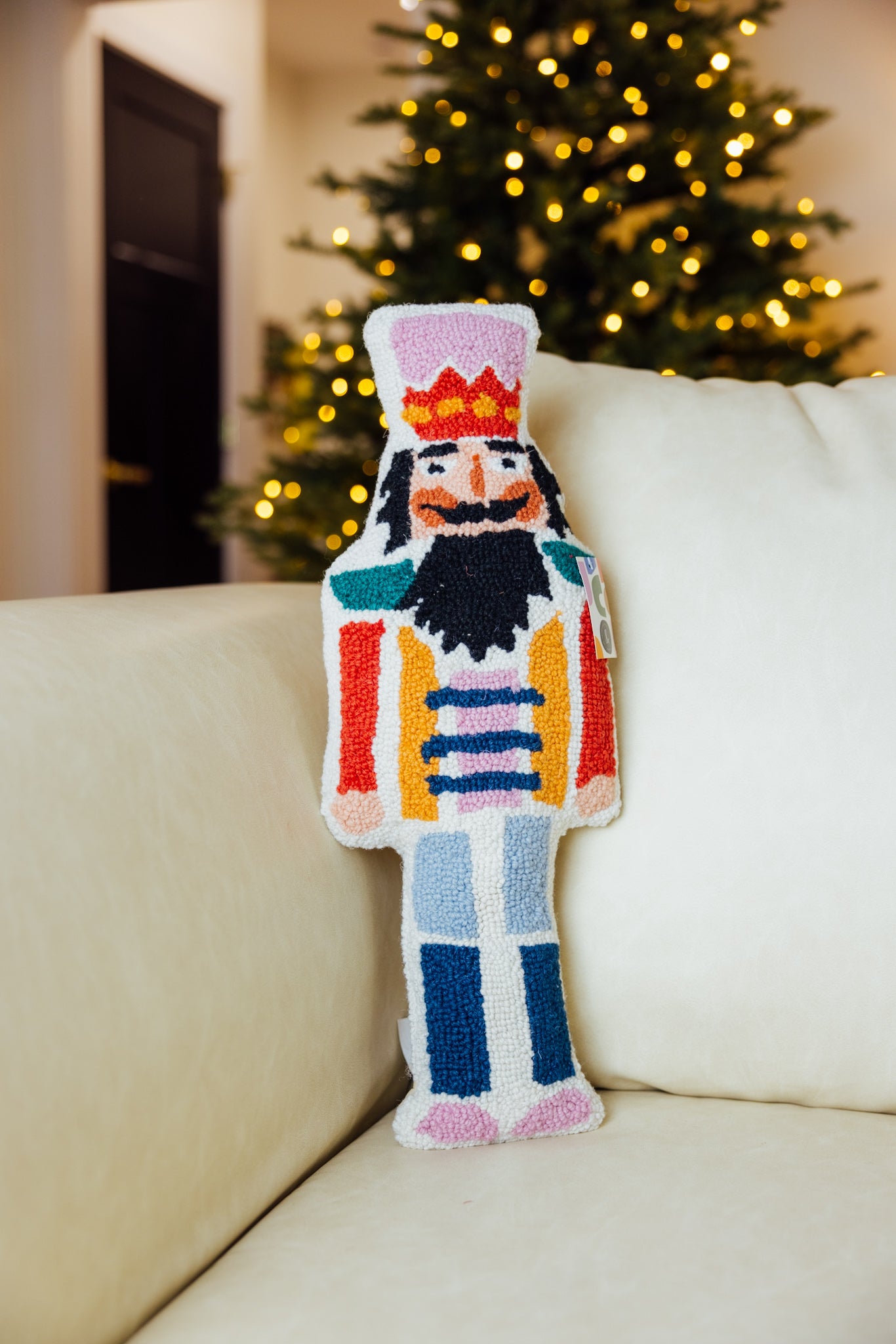 Nutcracker Shaped Hook Pillow