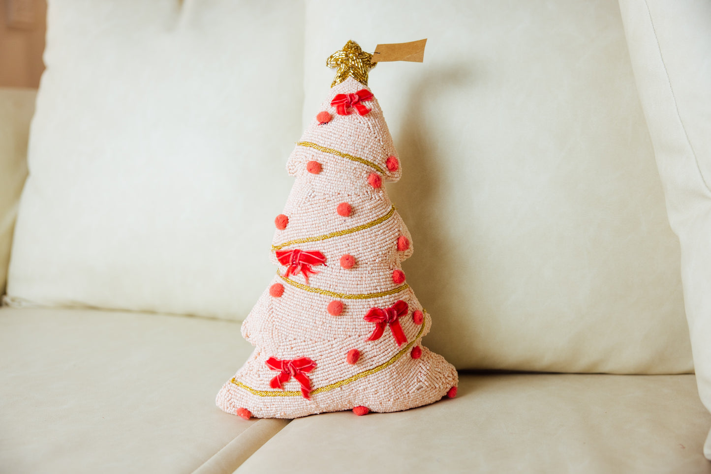 Pink Tree Shaped Pillow