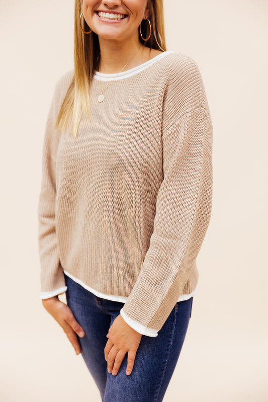 Natural Contrast Sweater