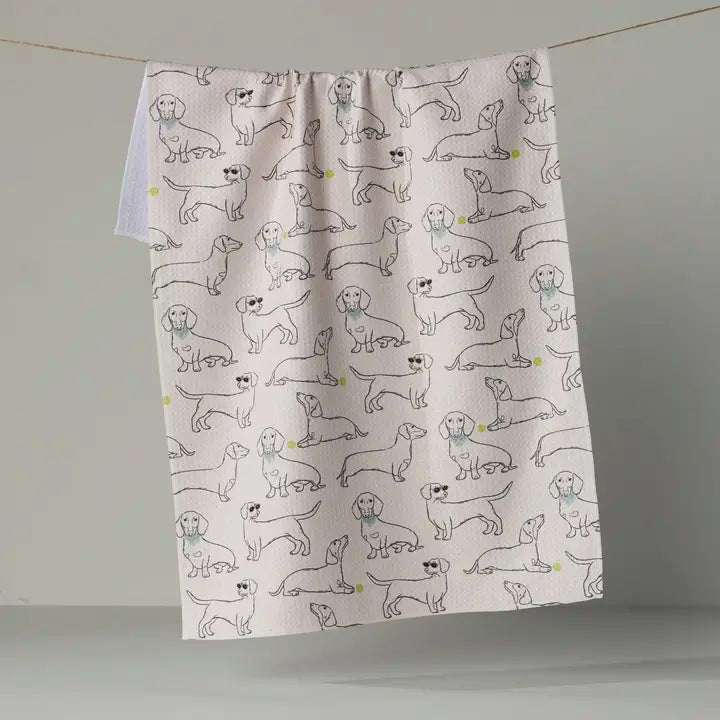 Doxie Pals Tea Towel
