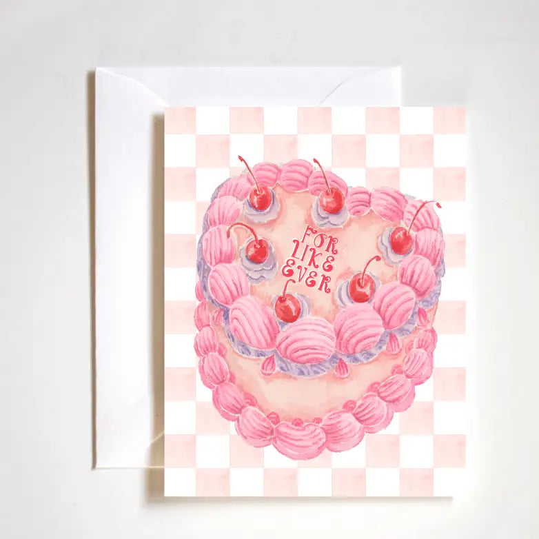 For Like Ever Love Cake Card