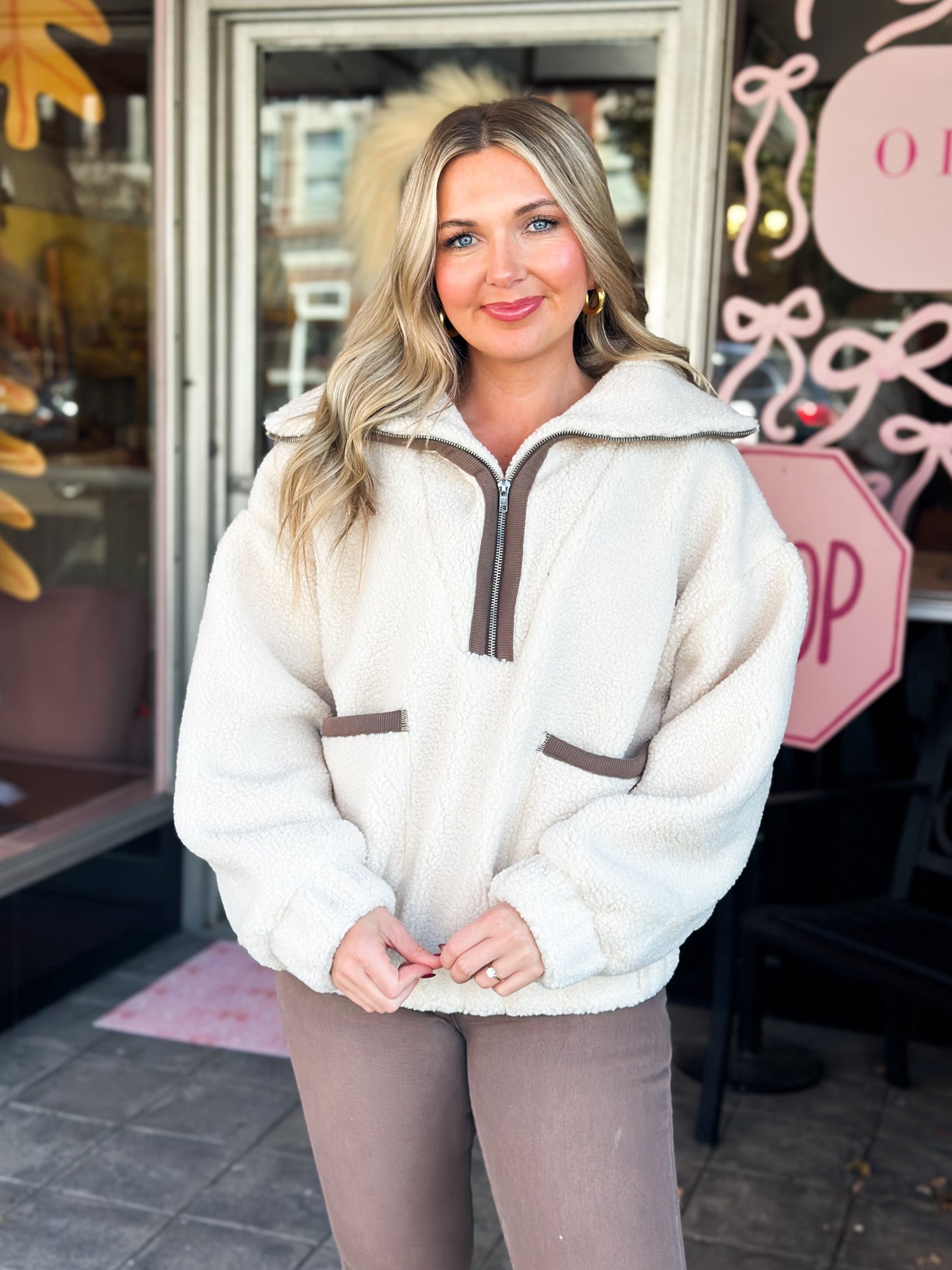 Coconut Sherpa Pullover